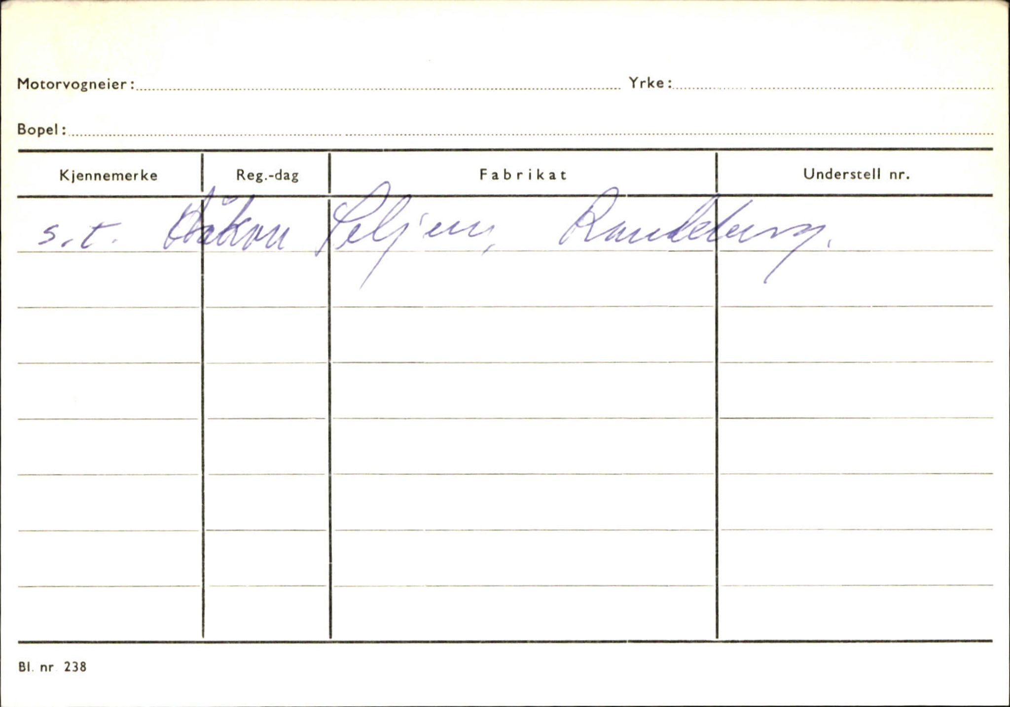 Statens vegvesen, Sogn og Fjordane vegkontor, AV/SAB-A-5301/4/F/L0144: Registerkort Vågsøy A-R, 1945-1975, p. 1436