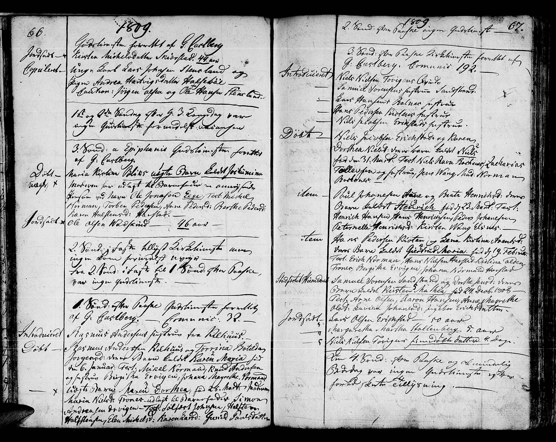 Trondenes sokneprestkontor, SATØ/S-1319/H/Ha/L0005kirke: Parish register (official) no. 5, 1804-1820, p. 66-67