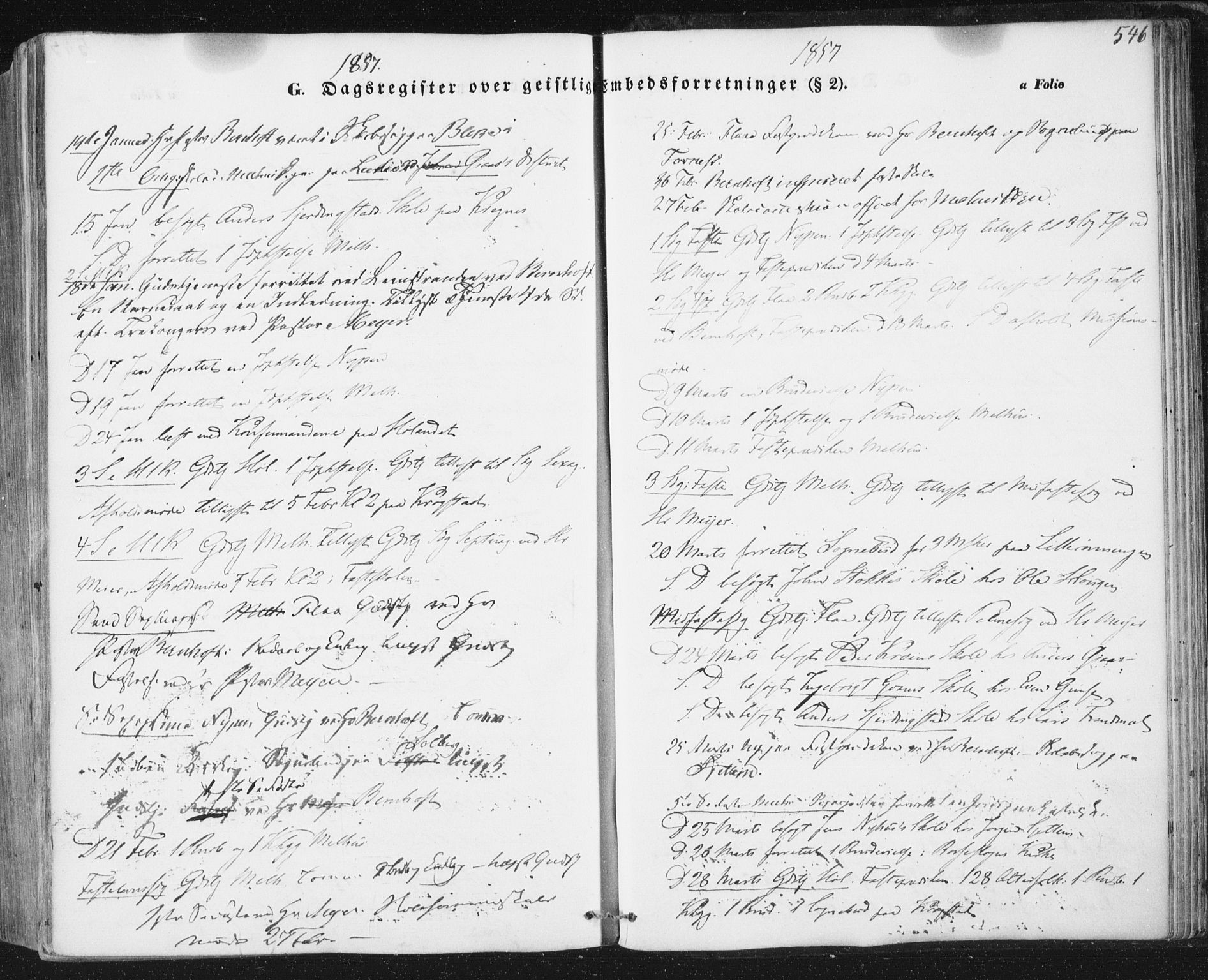 Ministerialprotokoller, klokkerbøker og fødselsregistre - Sør-Trøndelag, SAT/A-1456/691/L1076: Parish register (official) no. 691A08, 1852-1861, p. 546