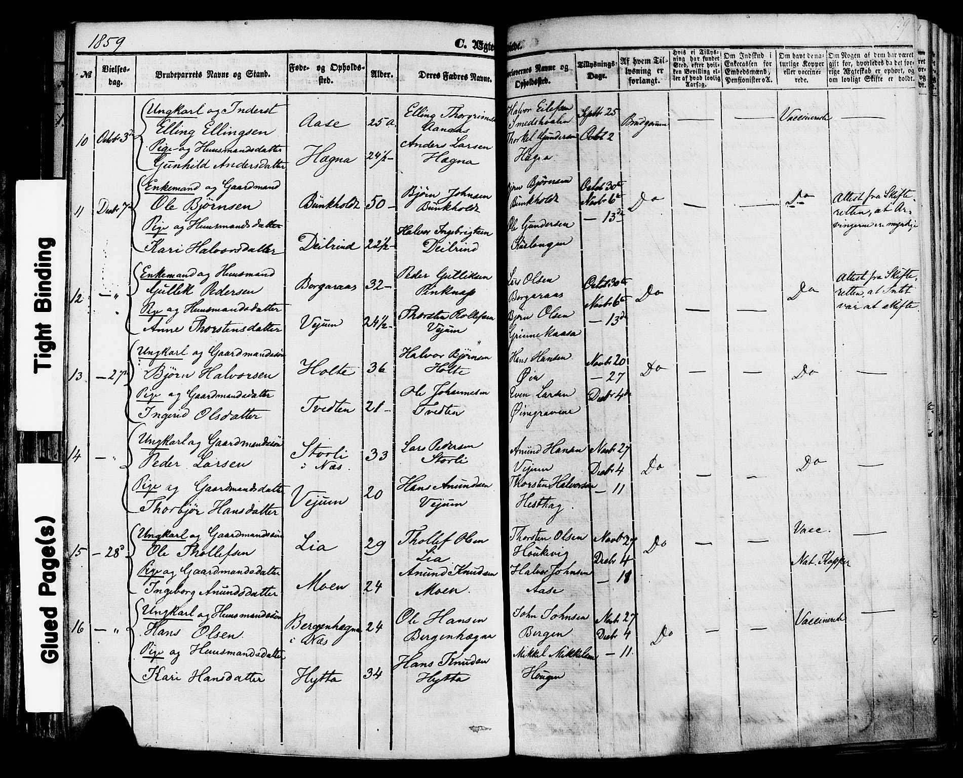 Sauherad kirkebøker, SAKO/A-298/F/Fa/L0007: Parish register (official) no. I 7, 1851-1873, p. 159