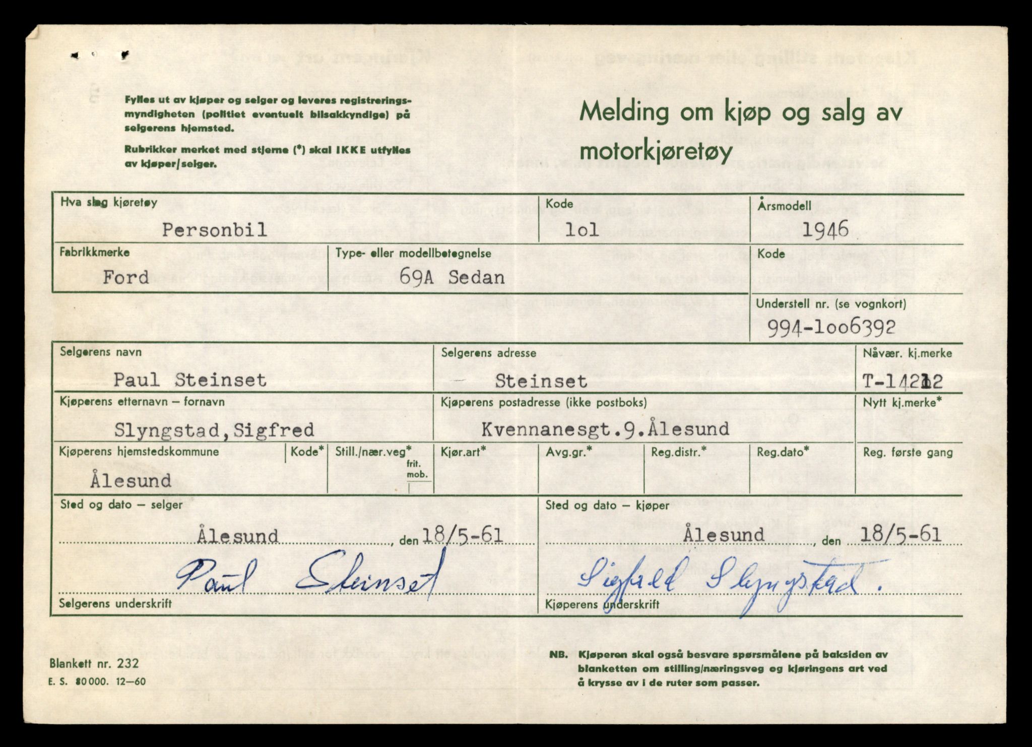 Møre og Romsdal vegkontor - Ålesund trafikkstasjon, AV/SAT-A-4099/F/Fe/L0044: Registreringskort for kjøretøy T 14205 - T 14319, 1927-1998, p. 269