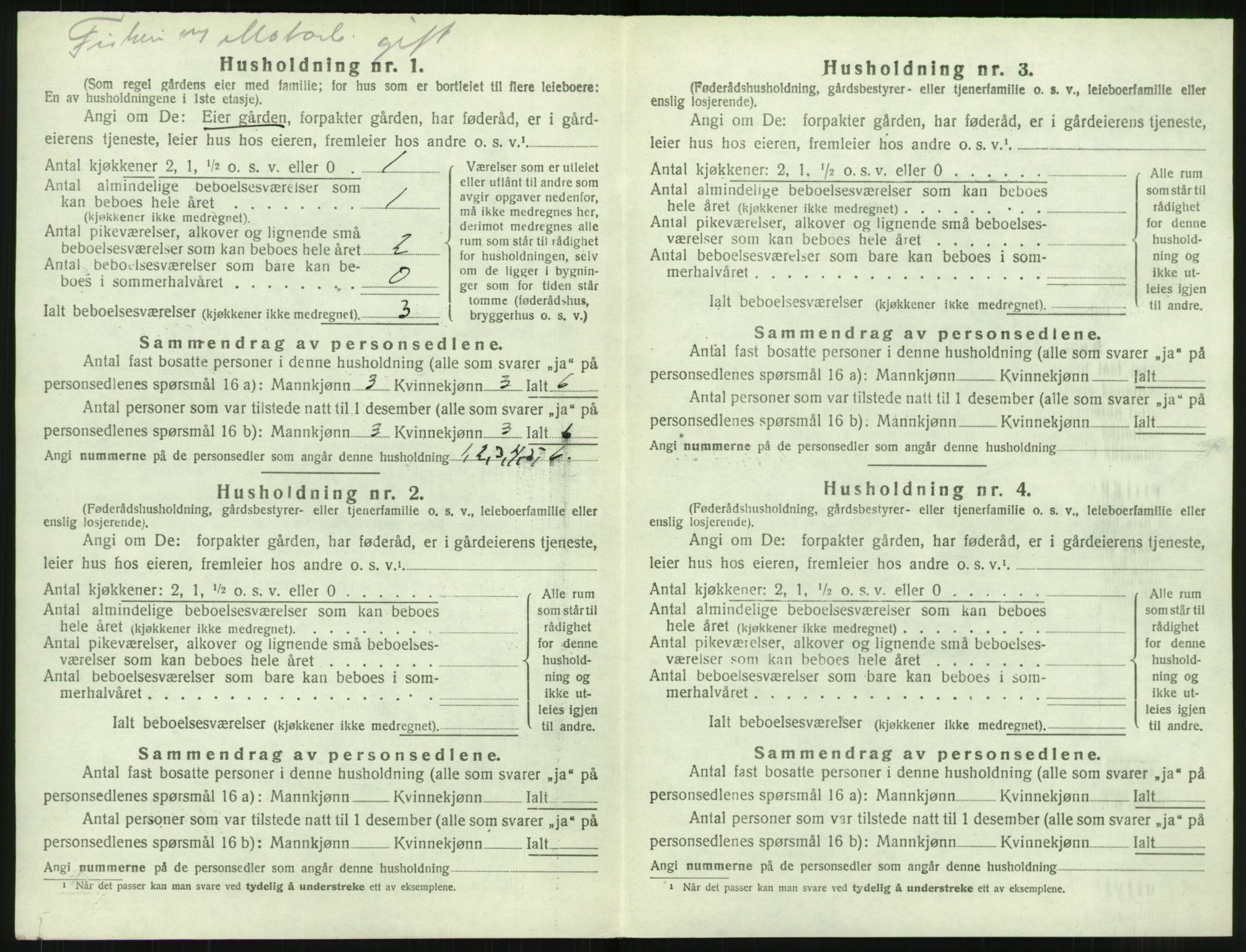 SAT, 1920 census for Borge, 1920, p. 1144