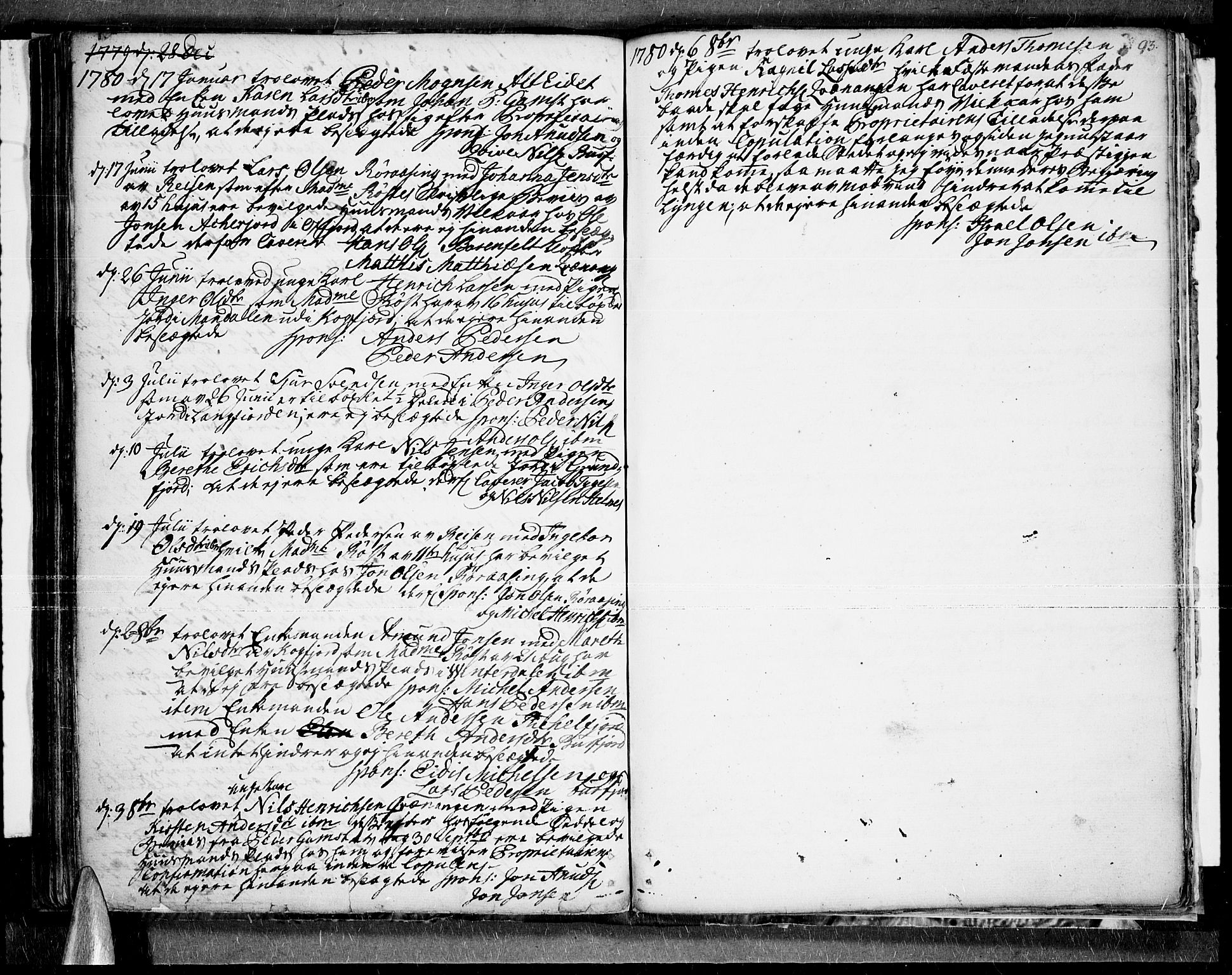 Skjervøy sokneprestkontor, SATØ/S-1300/H/Ha/Haa/L0001kirke: Parish register (official) no. 1, 1748-1780, p. 93