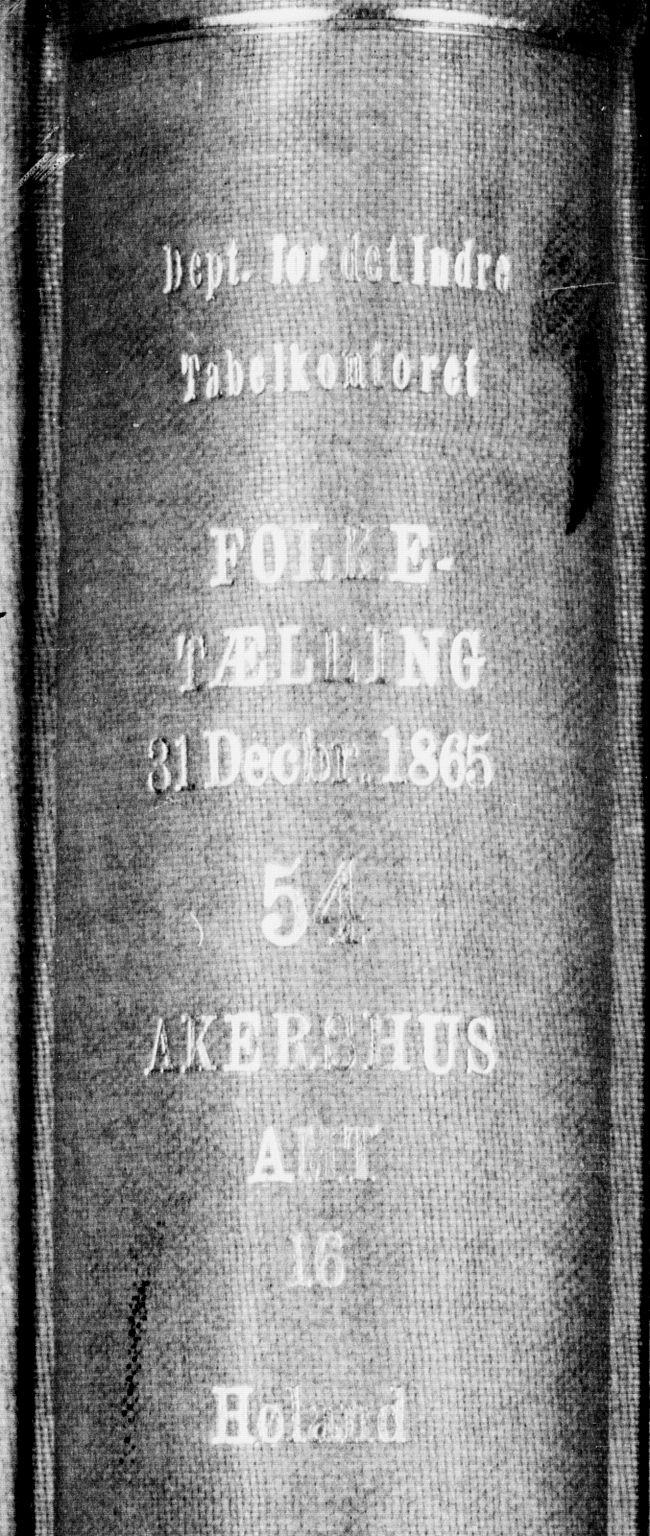 RA, 1865 census for Høland, 1865, p. 2