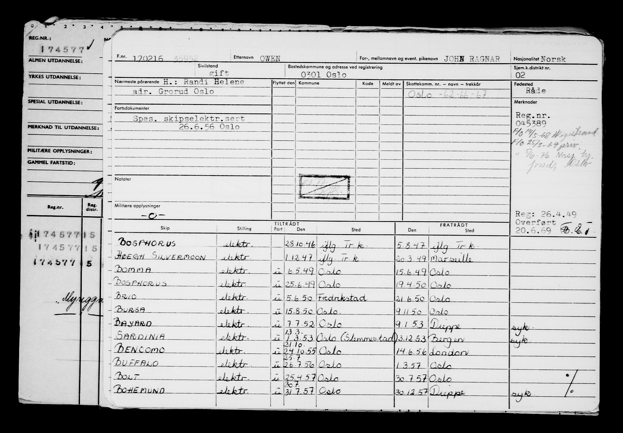 Direktoratet for sjømenn, AV/RA-S-3545/G/Gb/L0136: Hovedkort, 1916, p. 685