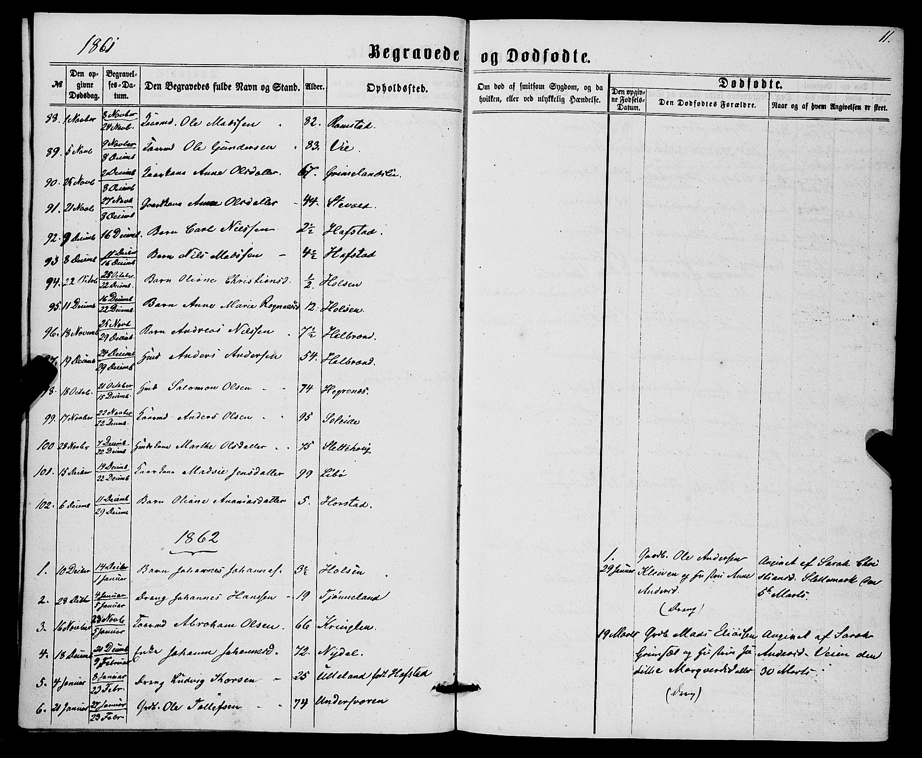 Førde sokneprestembete, SAB/A-79901/H/Haa/Haaa/L0010: Parish register (official) no. A 10, 1861-1876, p. 11