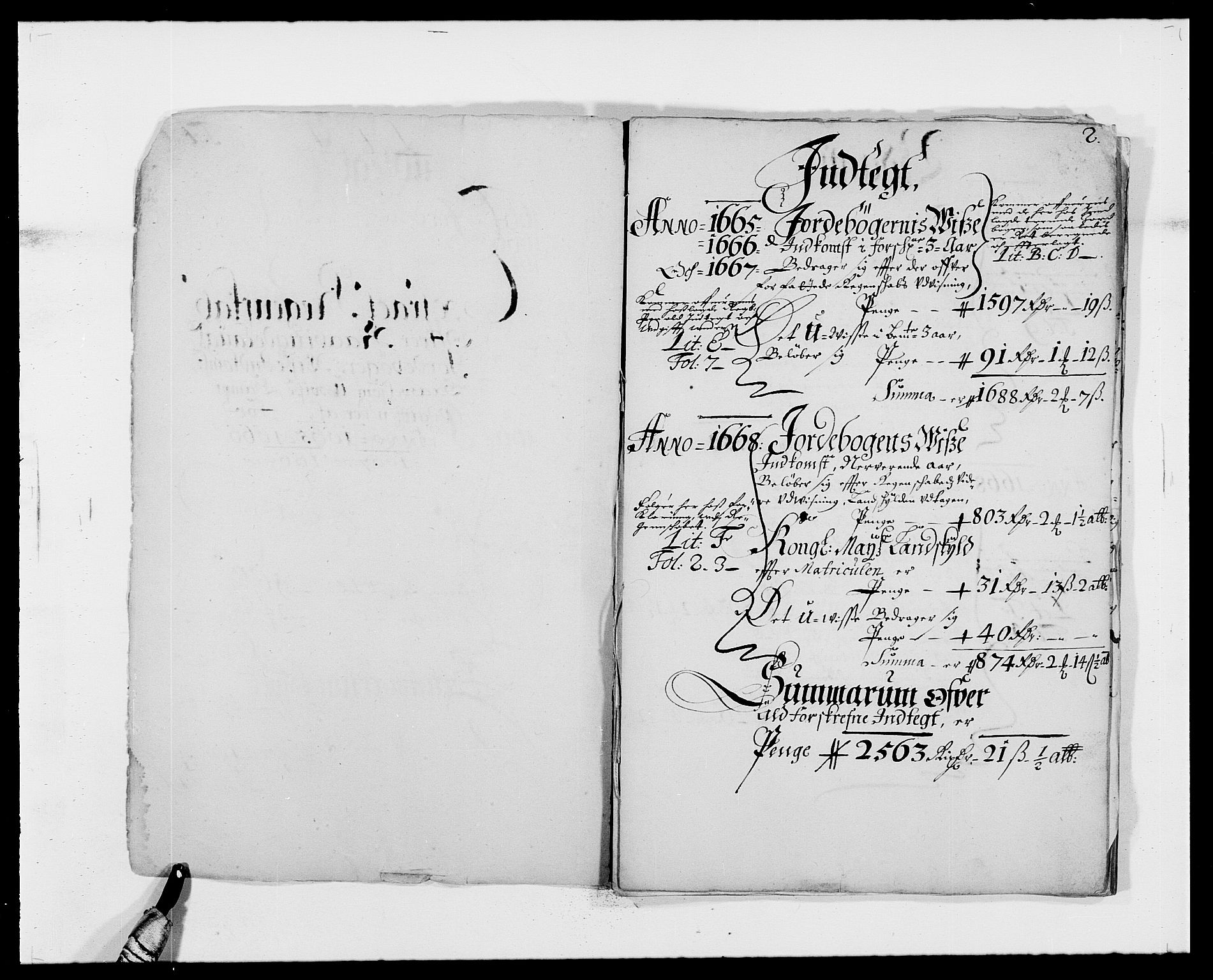 Rentekammeret inntil 1814, Reviderte regnskaper, Fogderegnskap, RA/EA-4092/R40/L2431: Fogderegnskap Råbyggelag, 1664-1668, p. 95
