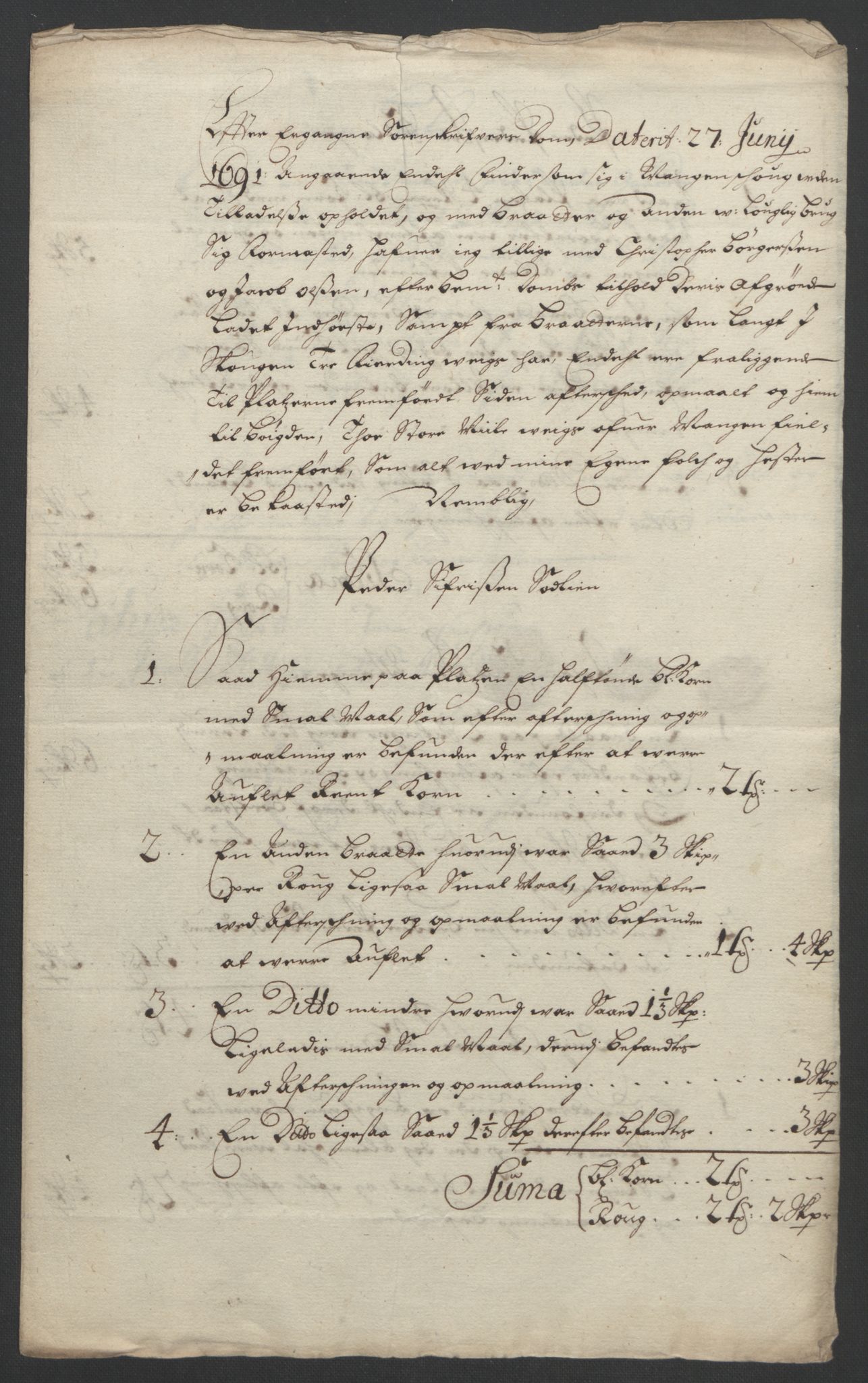 Rentekammeret inntil 1814, Reviderte regnskaper, Fogderegnskap, RA/EA-4092/R11/L0577: Fogderegnskap Nedre Romerike, 1692, p. 43