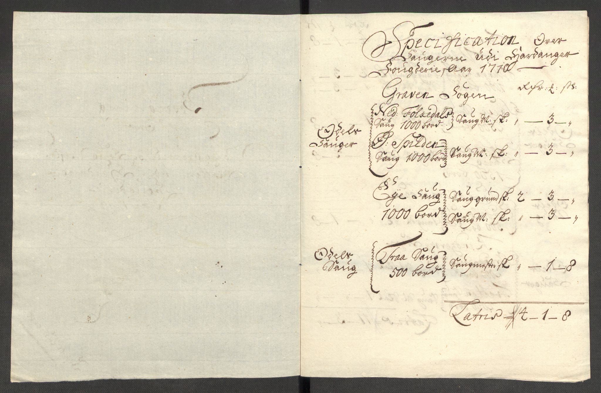 Rentekammeret inntil 1814, Reviderte regnskaper, Fogderegnskap, RA/EA-4092/R48/L2986: Fogderegnskap Sunnhordland og Hardanger, 1709-1710, p. 535