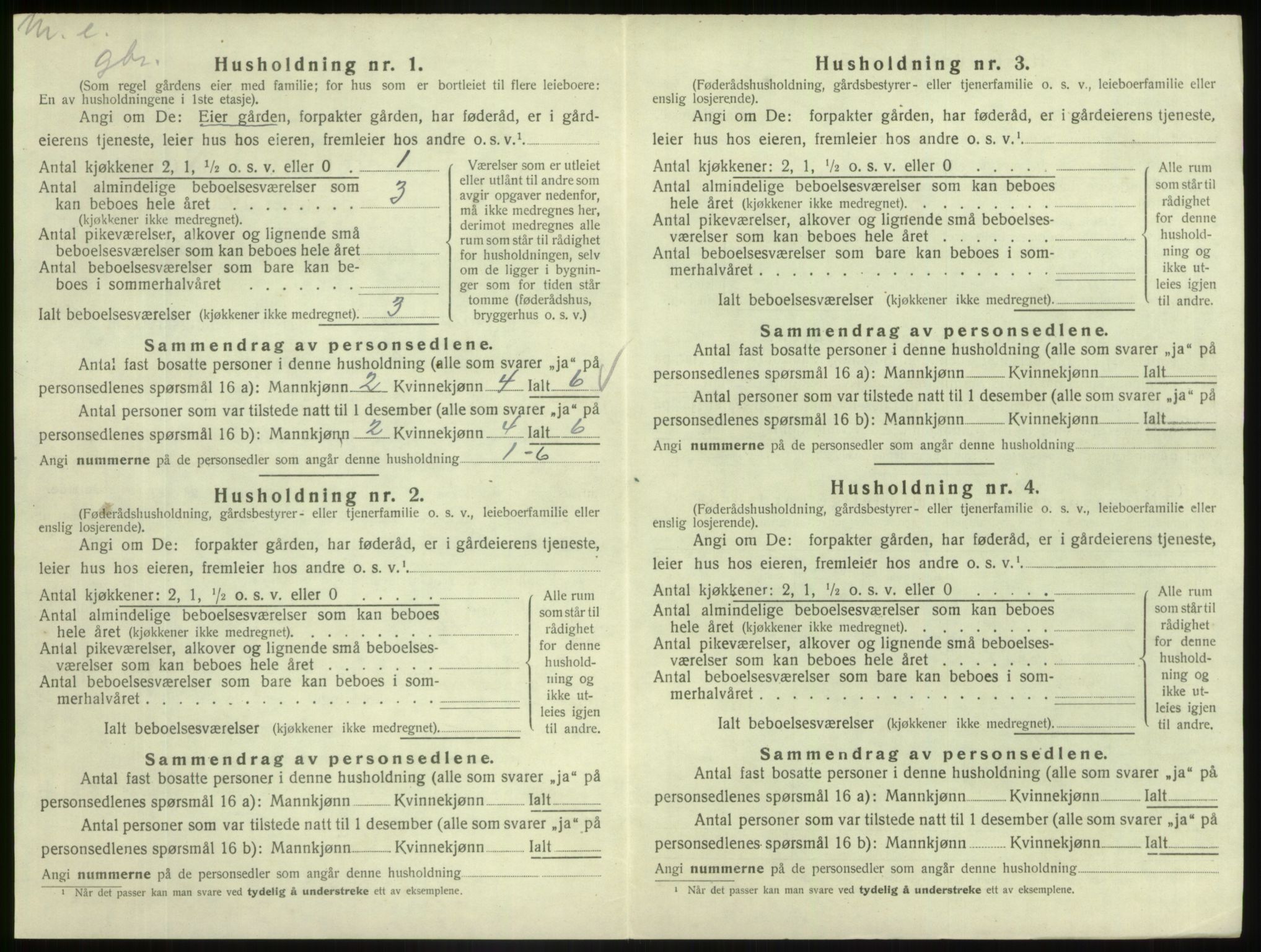 SAB, 1920 census for Askvoll, 1920, p. 455