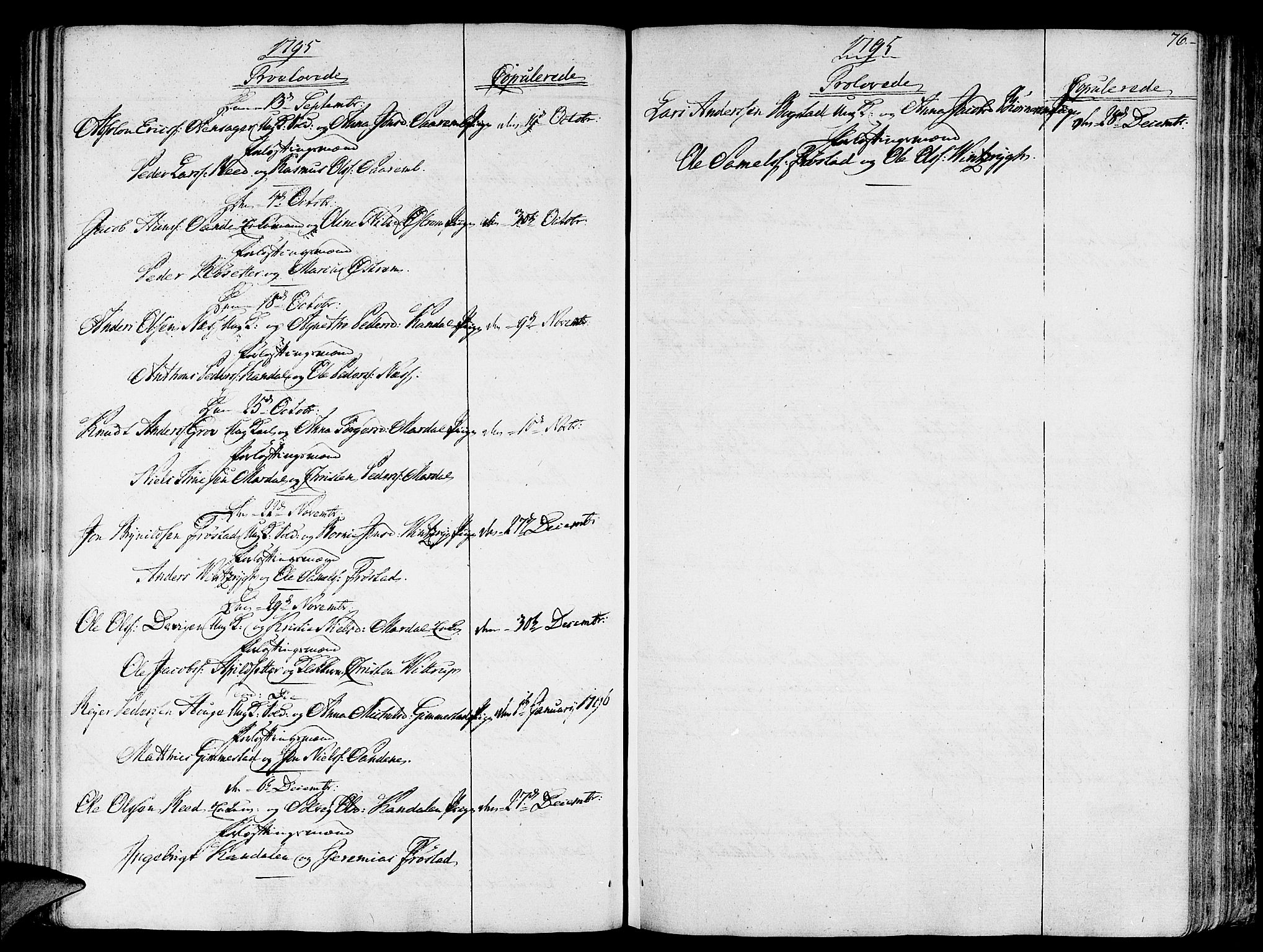 Gloppen sokneprestembete, AV/SAB-A-80101/H/Haa/Haaa/L0005: Parish register (official) no. A 5, 1785-1815, p. 76