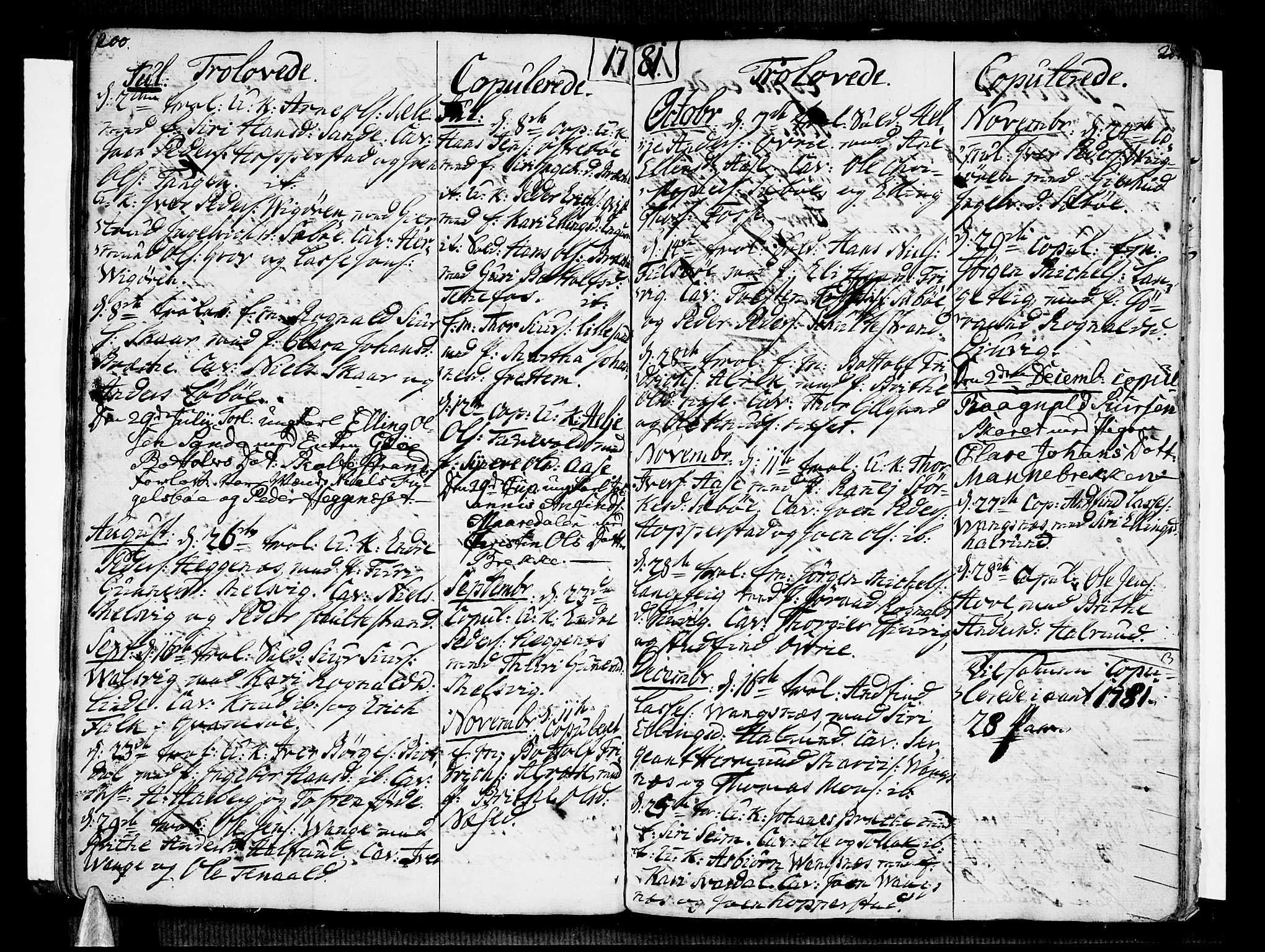 Vik sokneprestembete, AV/SAB-A-81501/H/Haa/Haaa/L0004: Parish register (official) no. A 4, 1772-1783, p. 200-201