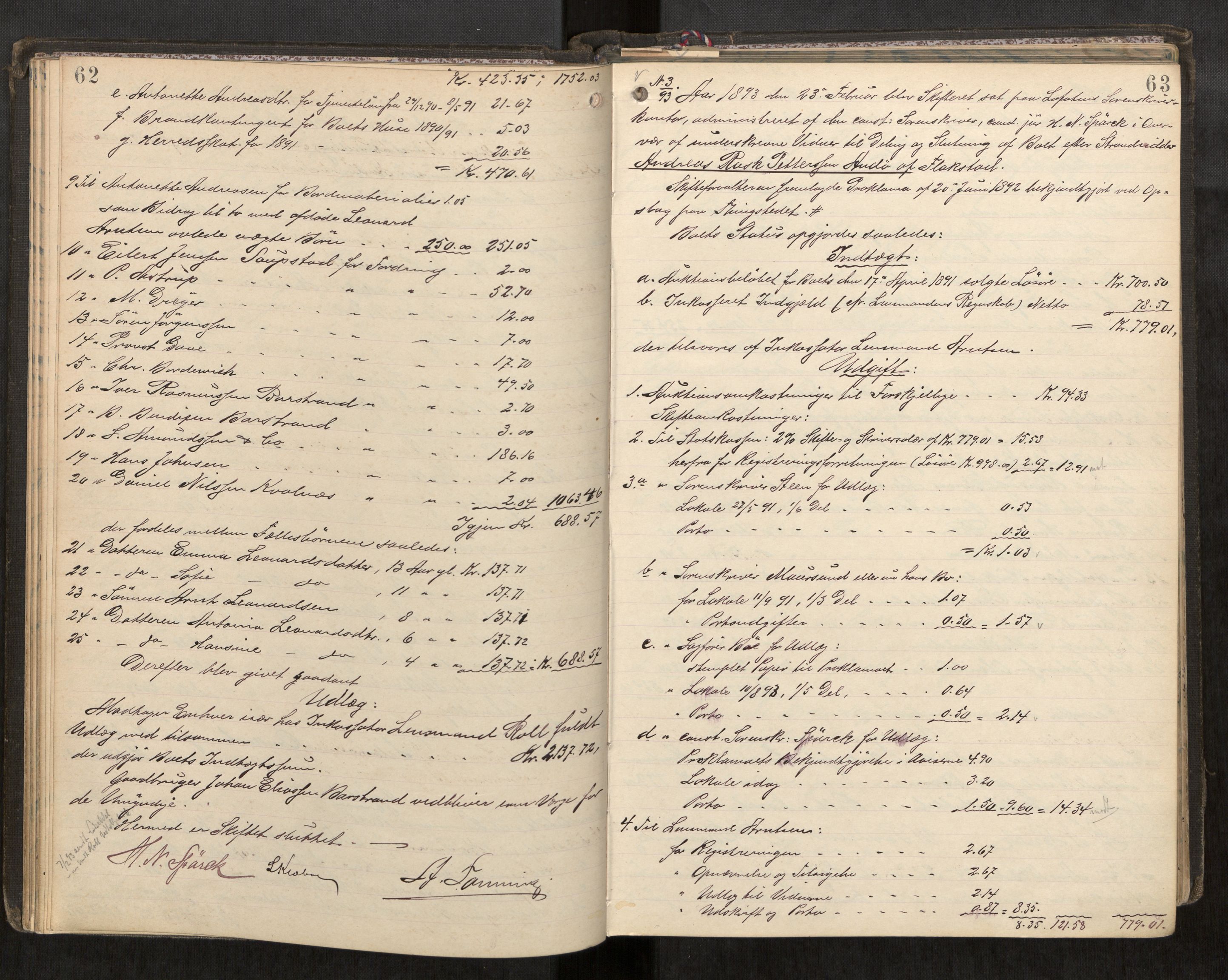 Lofoten sorenskriveri, AV/SAT-A-0017/1/3/3A/L0005: Skifteprotokoll, 1892-1897, p. 62-63