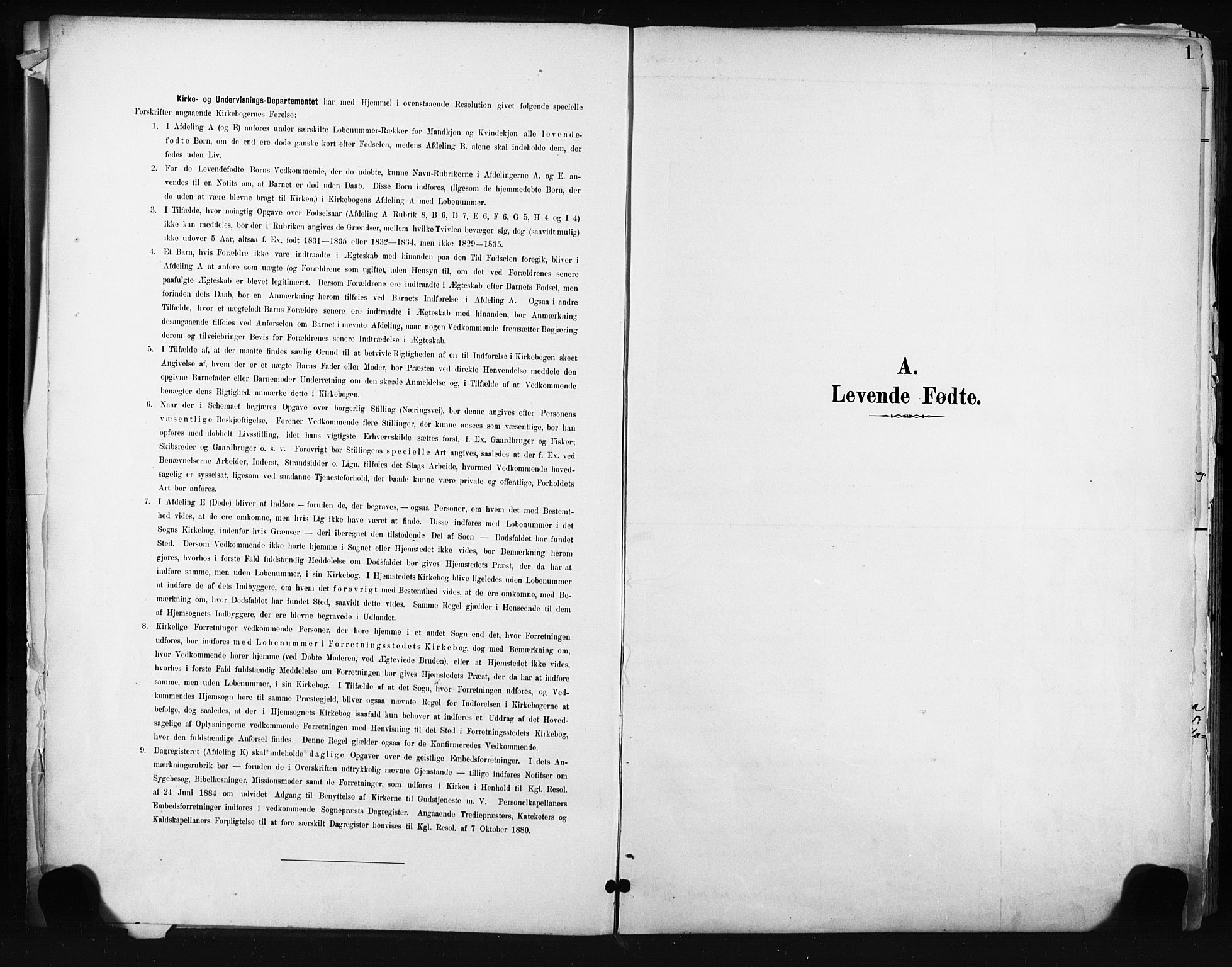 Kongsberg kirkebøker, SAKO/A-22/F/Fb/L0003: Parish register (official) no. II 3, 1896-1905, p. 1
