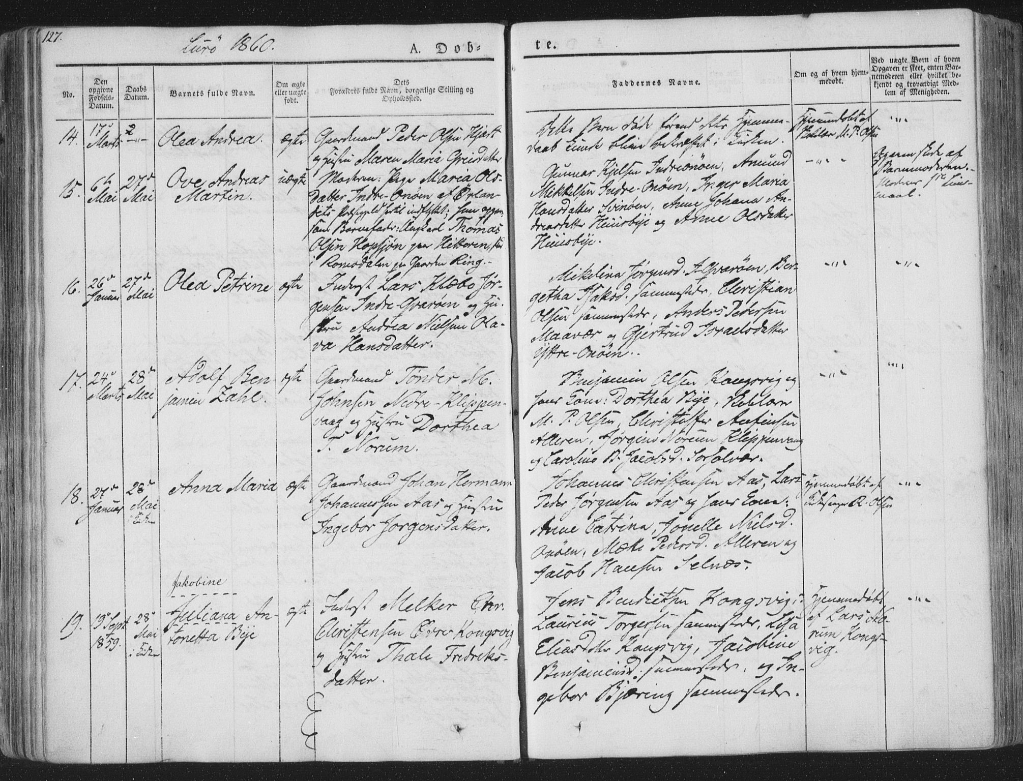 Ministerialprotokoller, klokkerbøker og fødselsregistre - Nordland, AV/SAT-A-1459/839/L0565: Parish register (official) no. 839A02, 1825-1862, p. 127