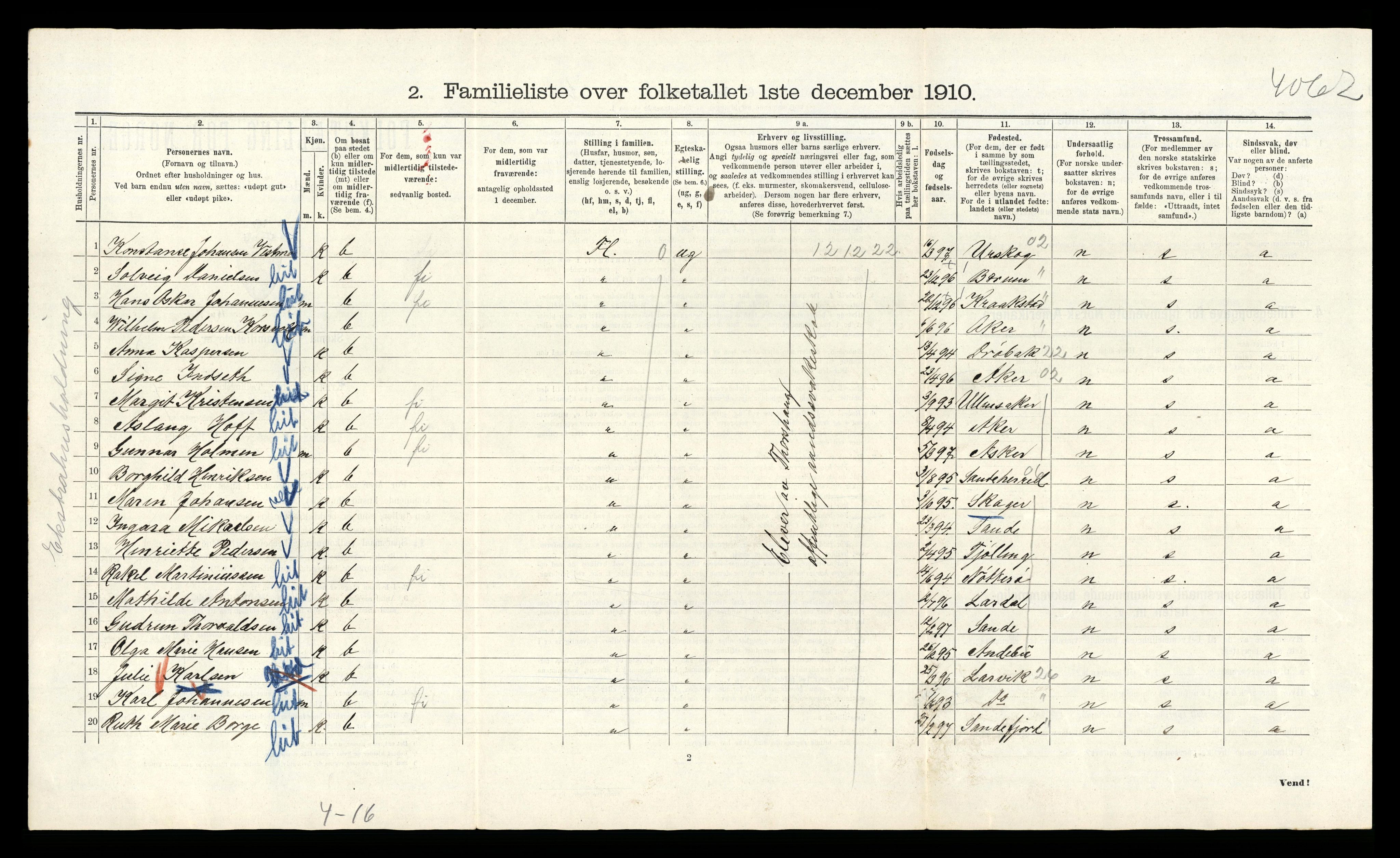 RA, 1910 census for Kristiania, 1910, p. 110244