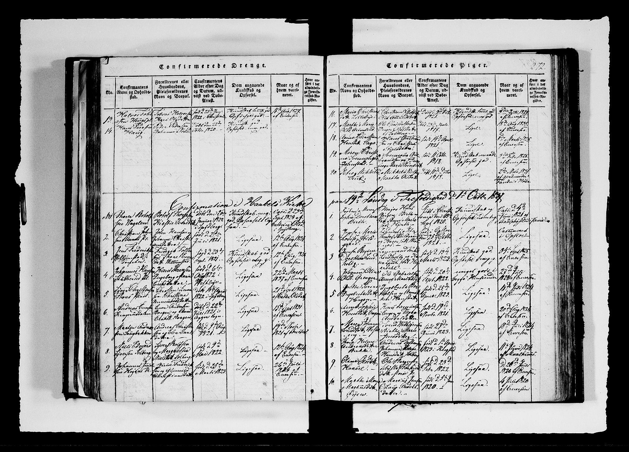 Hobøl prestekontor Kirkebøker, AV/SAO-A-2002/F/Fa/L0002: Parish register (official) no. I 2, 1814-1841, p. 272