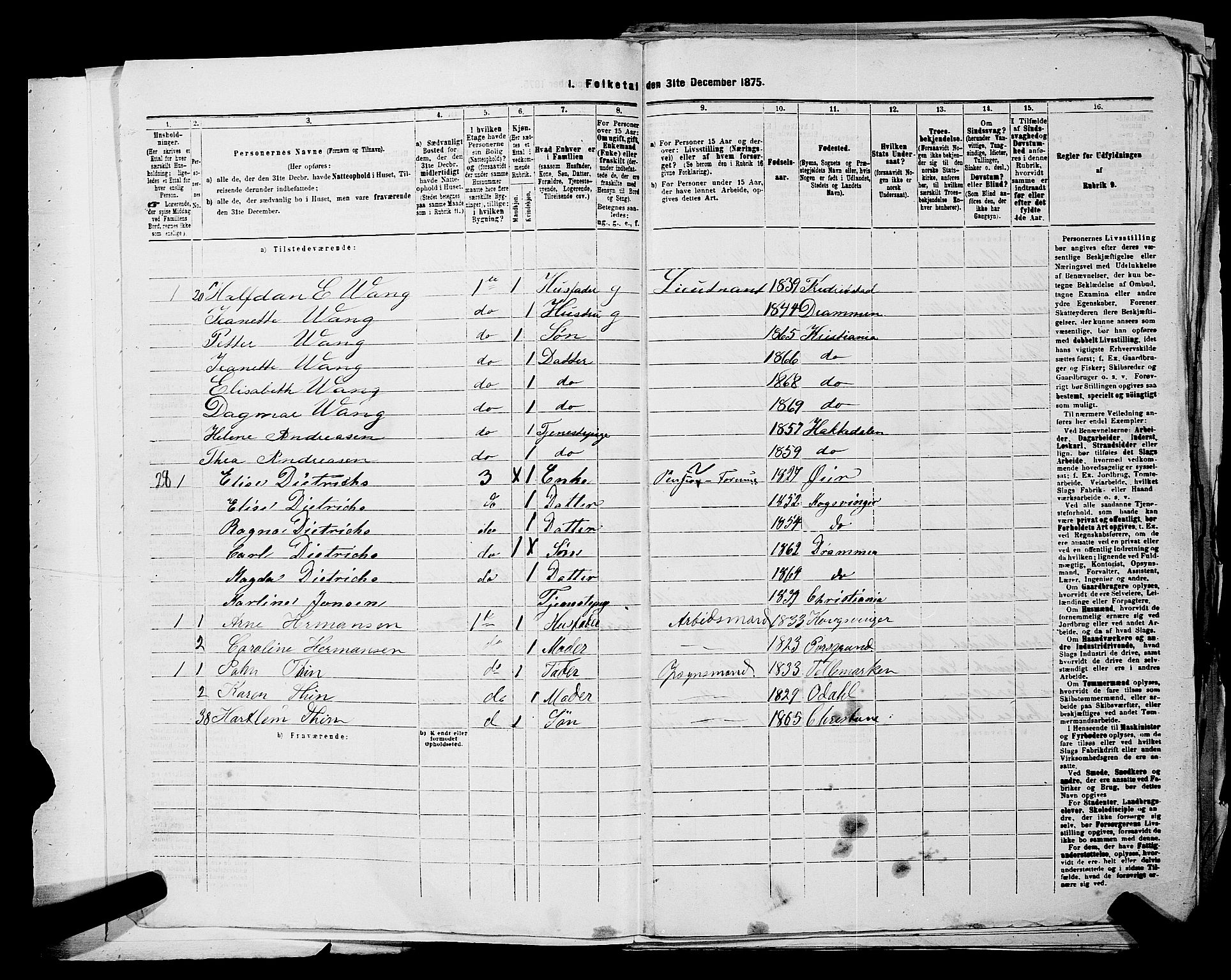 RA, 1875 census for 0301 Kristiania, 1875, p. 2971