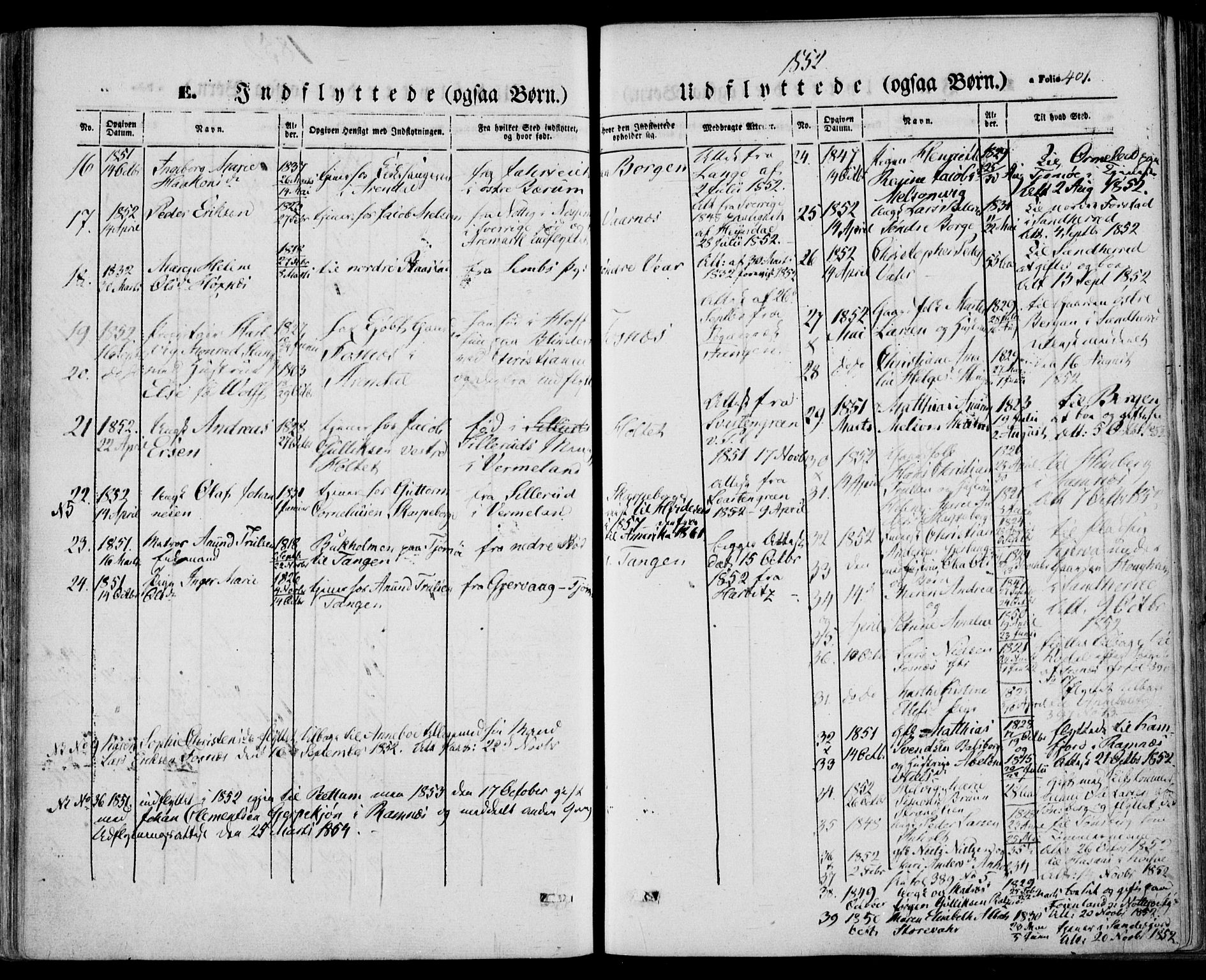 Stokke kirkebøker, AV/SAKO-A-320/F/Fa/L0007: Parish register (official) no. I 7, 1844-1857, p. 401