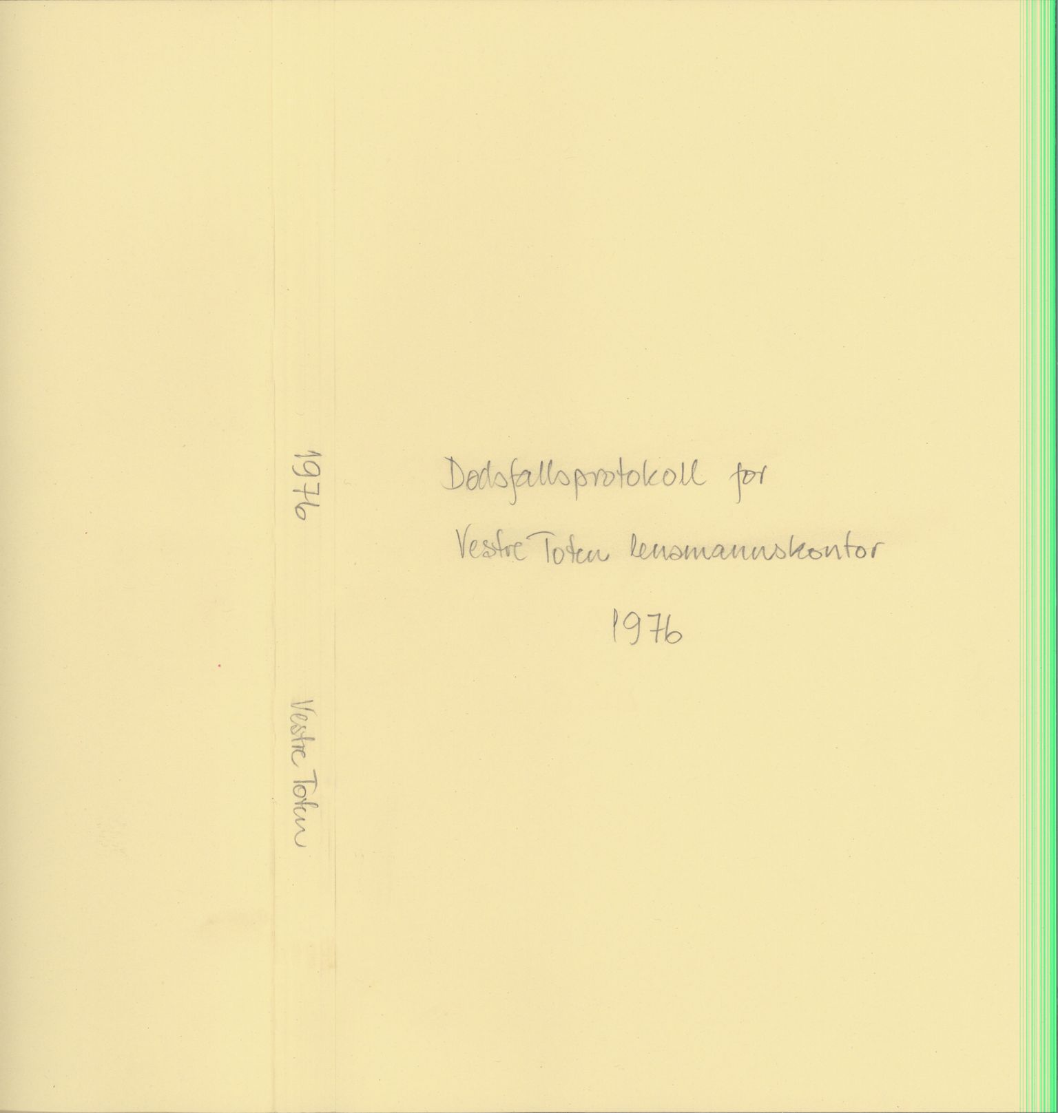 Vestre Toten lensmannskontor, SAH/LOV-007/H/Ha/L0018: Dødsfallsprotokoll, 1973-1978, p. 790