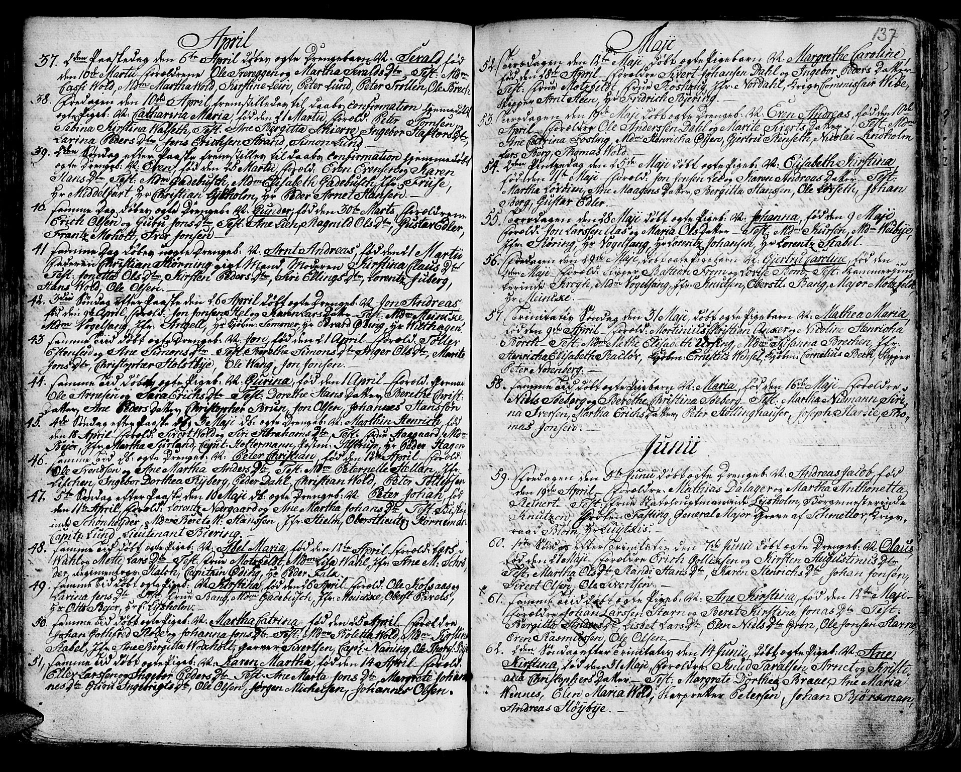 Ministerialprotokoller, klokkerbøker og fødselsregistre - Sør-Trøndelag, SAT/A-1456/601/L0039: Parish register (official) no. 601A07, 1770-1819, p. 137
