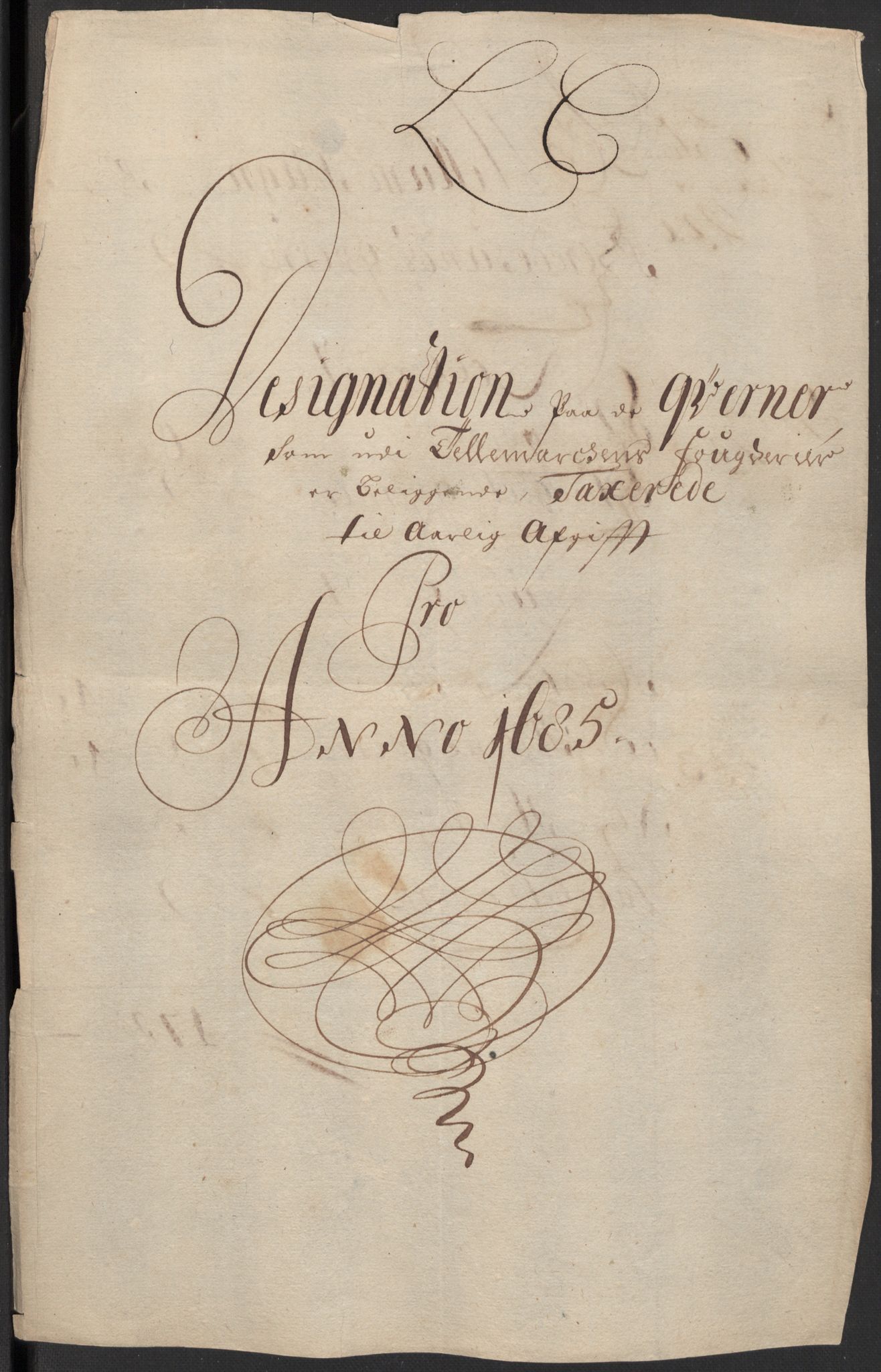 Rentekammeret inntil 1814, Reviderte regnskaper, Fogderegnskap, RA/EA-4092/R35/L2082: Fogderegnskap Øvre og Nedre Telemark, 1685, p. 61