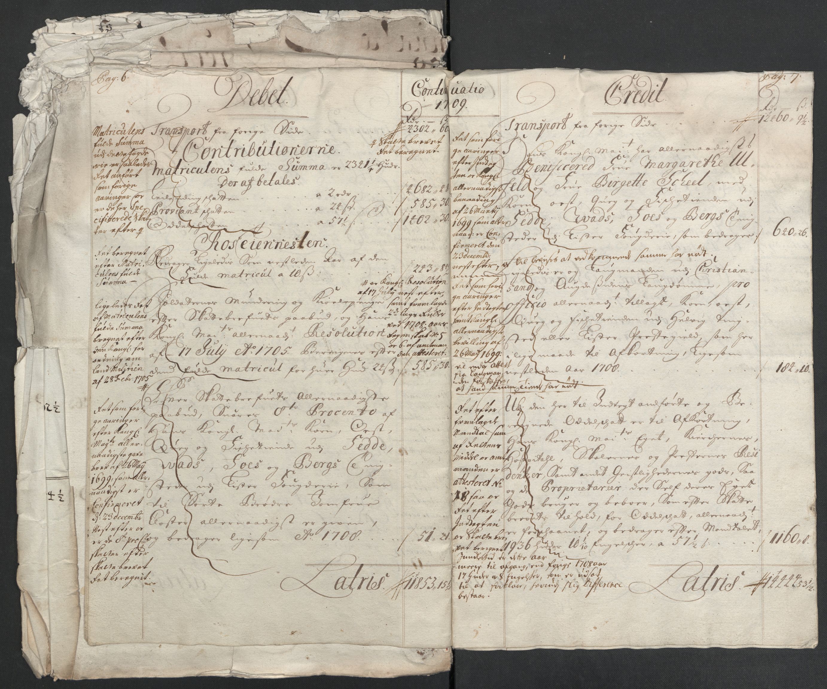 Rentekammeret inntil 1814, Reviderte regnskaper, Fogderegnskap, AV/RA-EA-4092/R43/L2552: Fogderegnskap Lista og Mandal, 1705-1709, p. 218