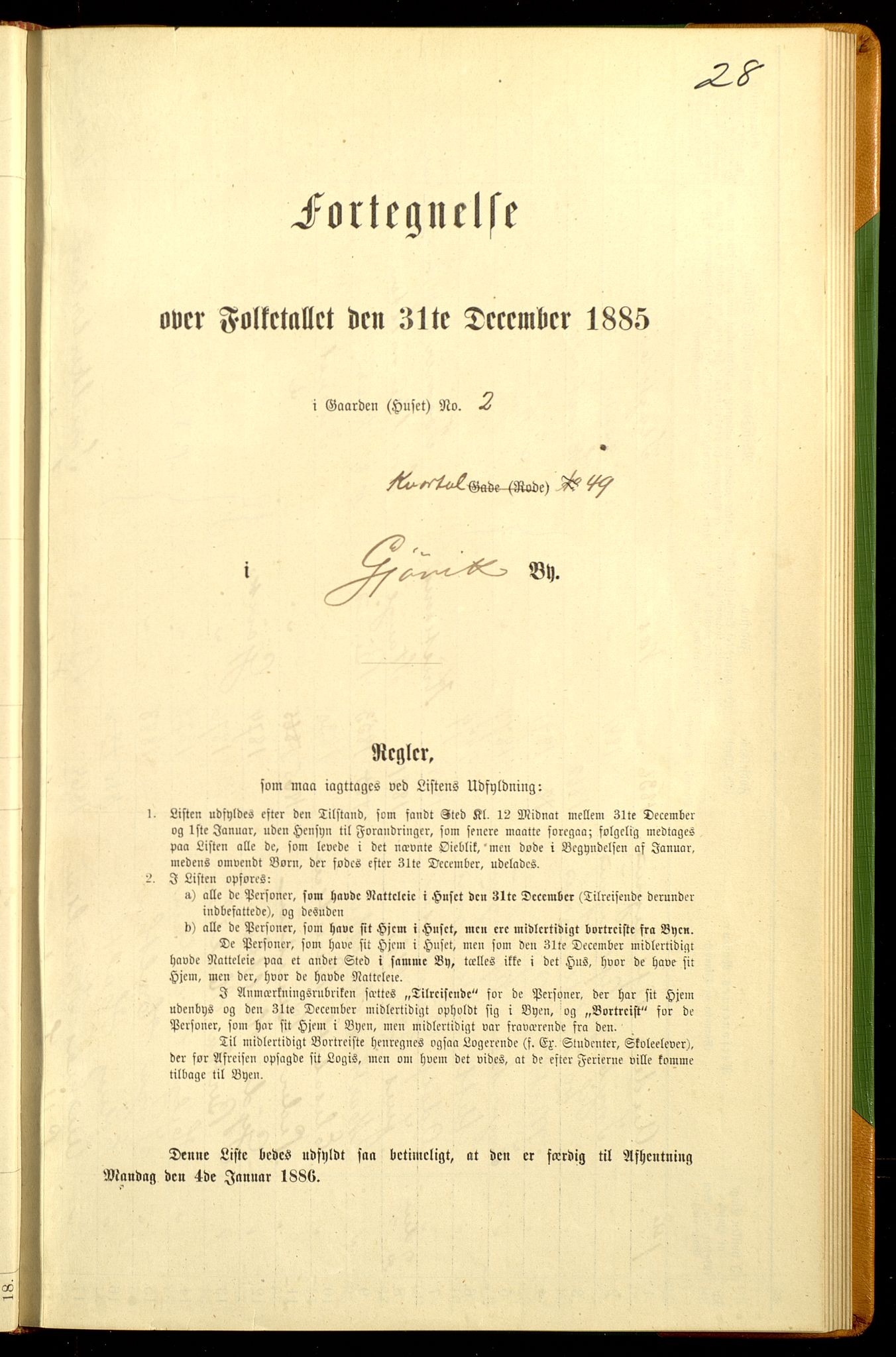 SAH, 1885 census for 0502 Gjøvik, 1885, p. 60