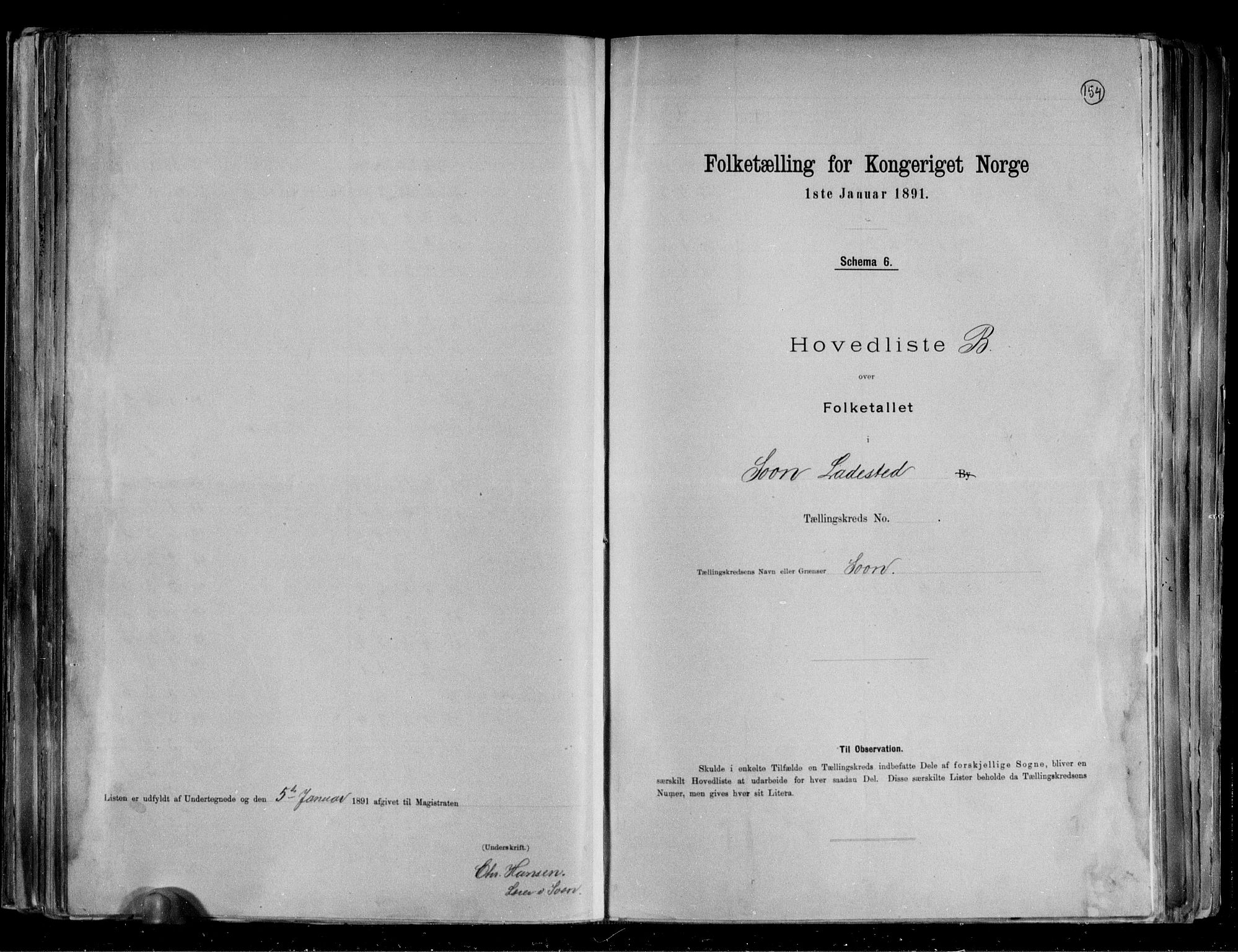 RA, 1891 census for 0201 Son, 1891, p. 9