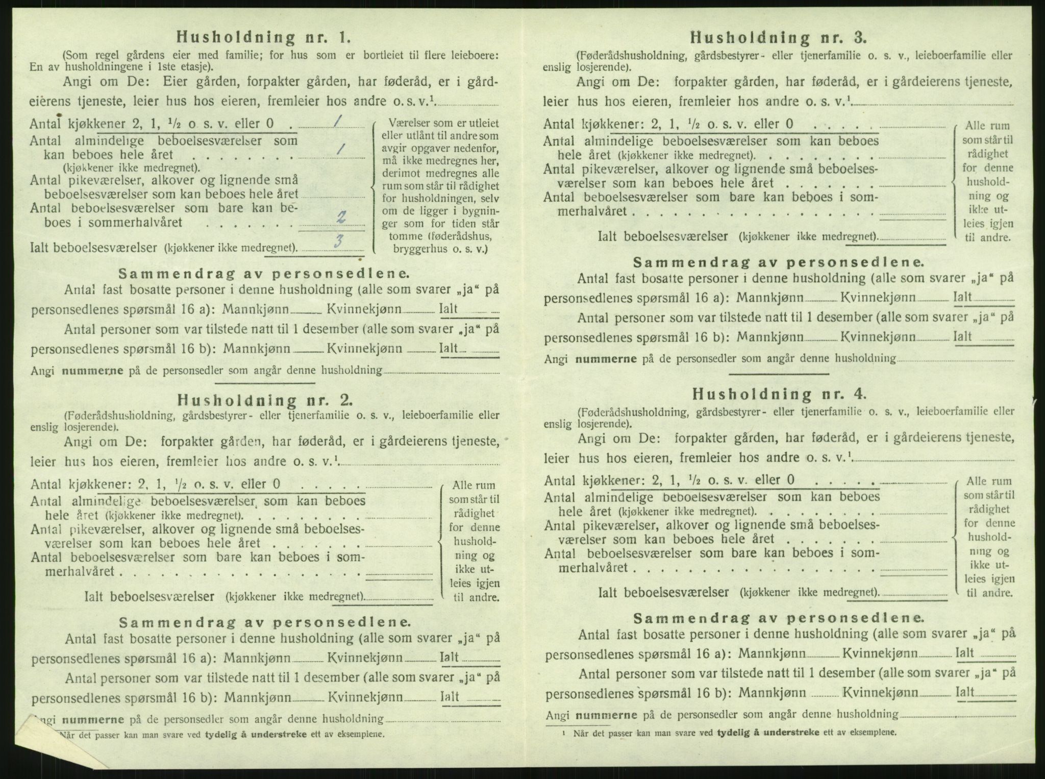 SAT, 1920 census for Kolvereid, 1920, p. 858