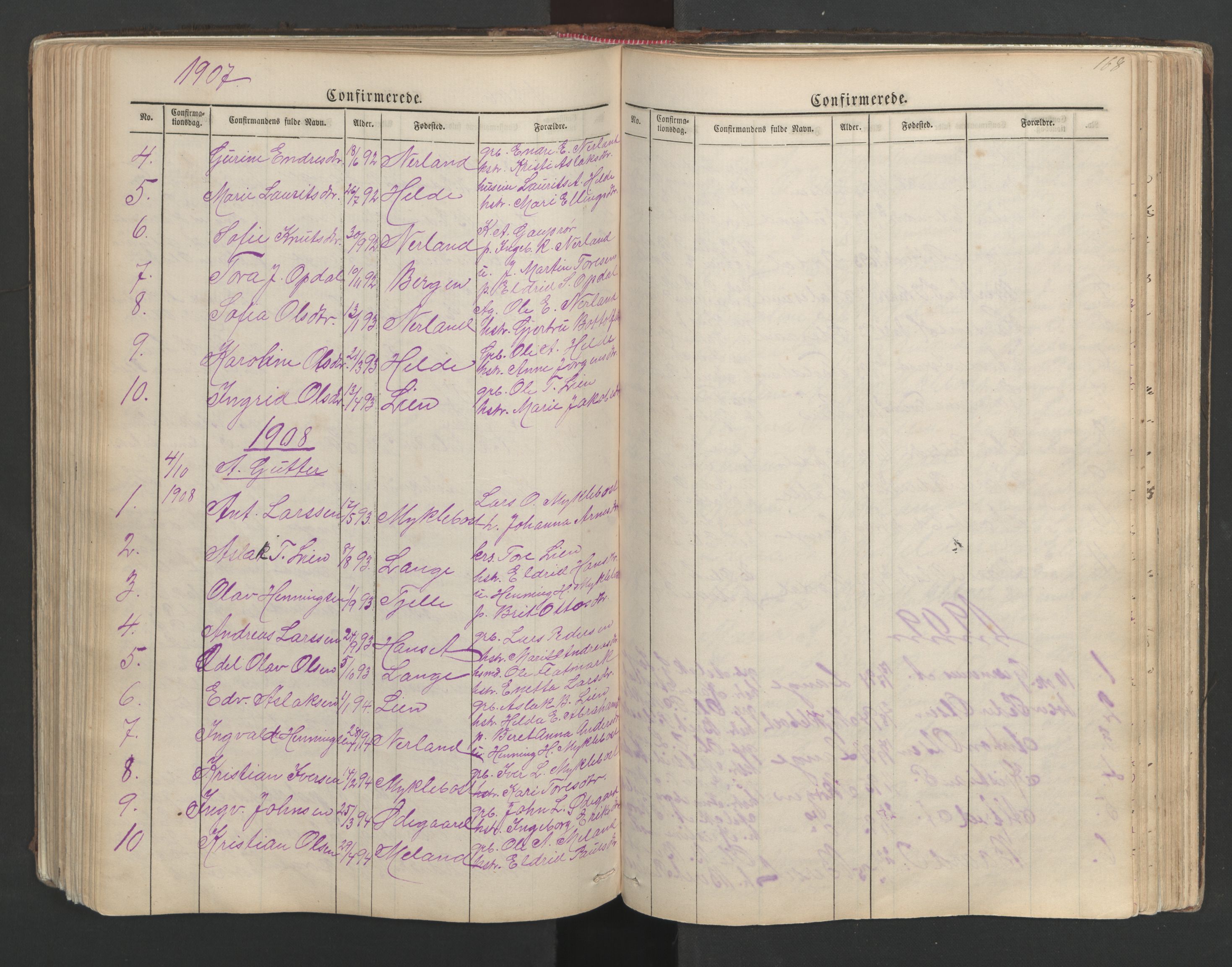 Ministerialprotokoller, klokkerbøker og fødselsregistre - Møre og Romsdal, AV/SAT-A-1454/554/L0645: Parish register (copy) no. 554C02, 1867-1946, p. 168