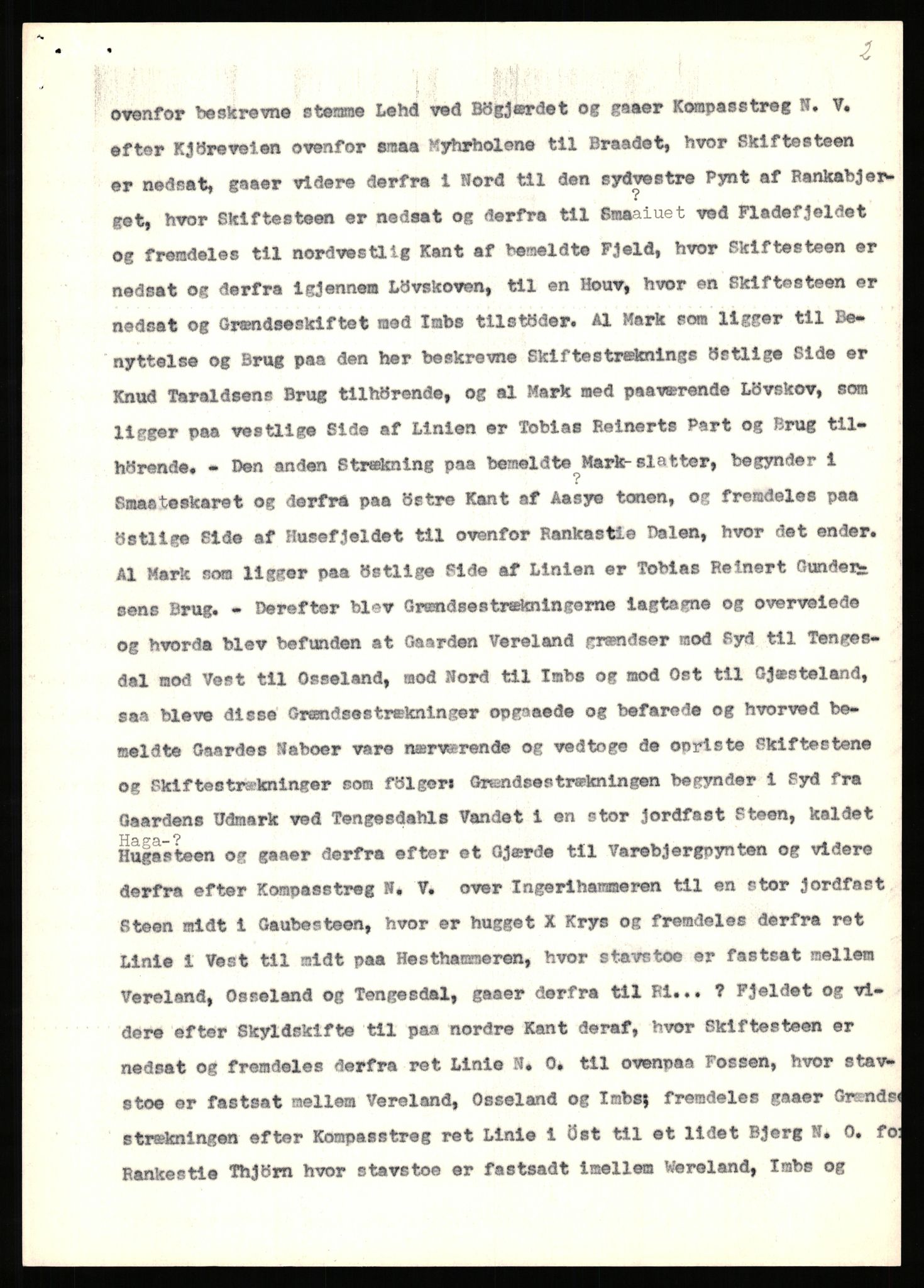 Statsarkivet i Stavanger, SAST/A-101971/03/Y/Yj/L0093: Avskrifter sortert etter gårdsnavn: Valle - Vestre, 1750-1930, p. 635