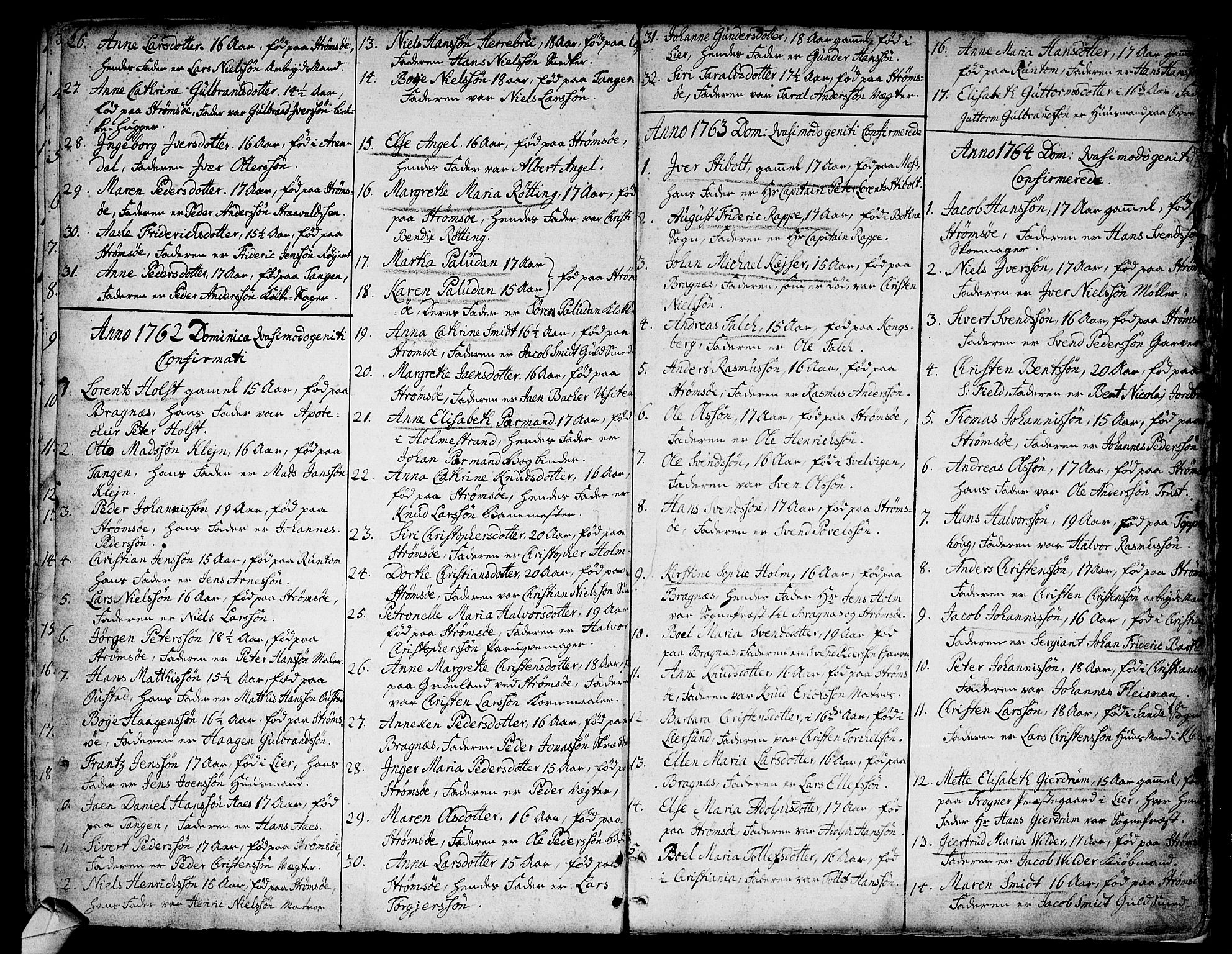 Strømsø kirkebøker, AV/SAKO-A-246/F/Fa/L0008: Parish register (official) no. I 8, 1748-1774, p. 258
