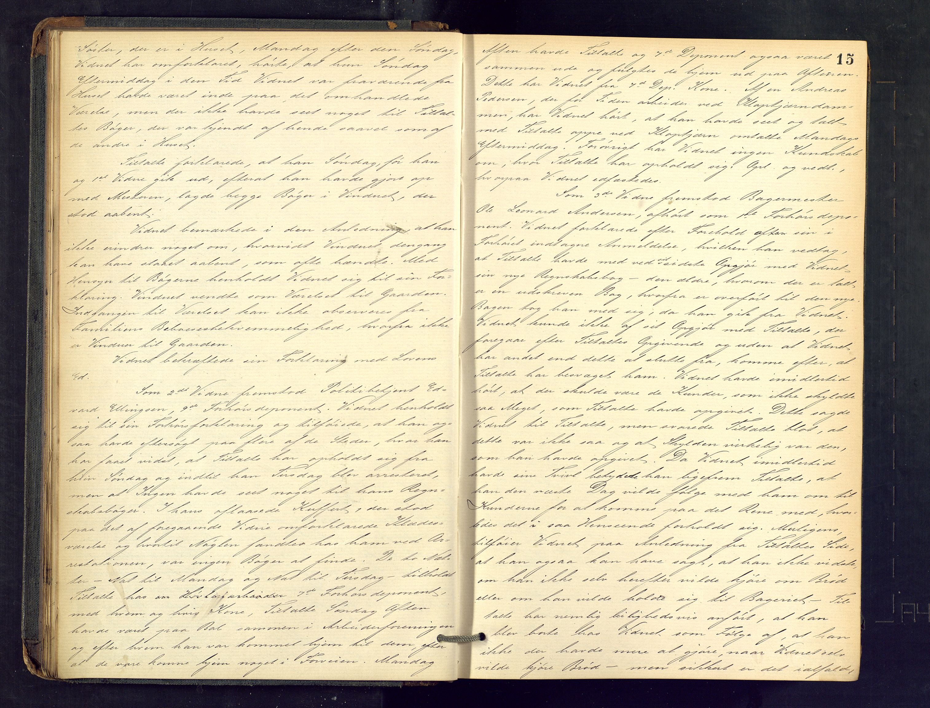 Drammen byfogd, AV/SAKO-A-222/F/Fe/L0023: Ekstrarettsprotokoll, 1885-1891, p. 15