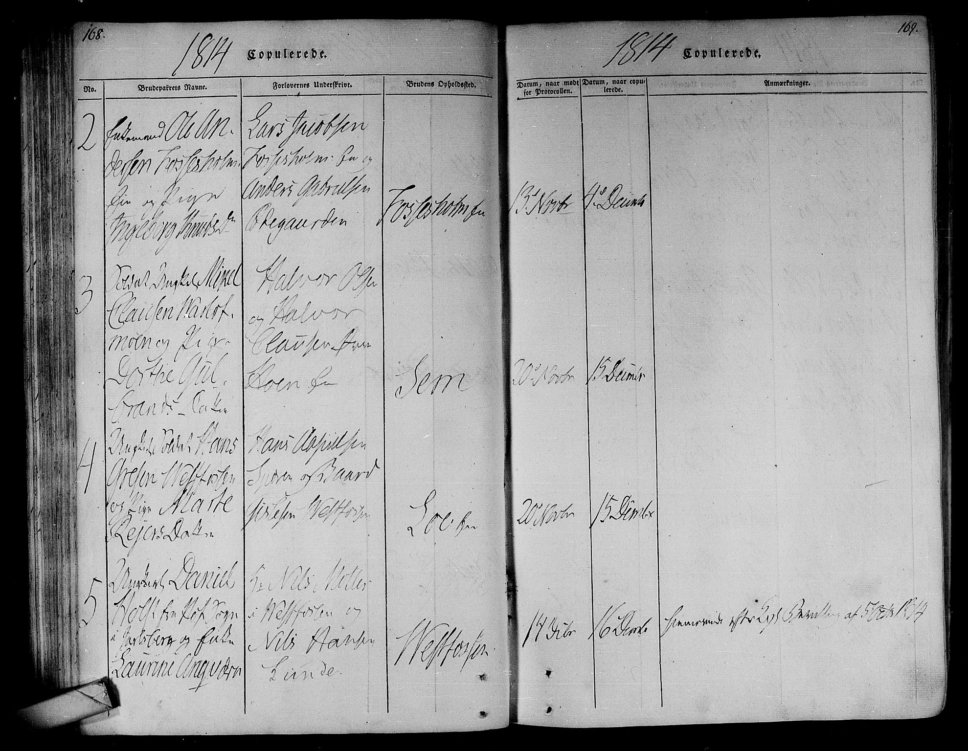 Eiker kirkebøker, AV/SAKO-A-4/F/Fa/L0010: Parish register (official) no. I 10, 1806-1815, p. 168-169