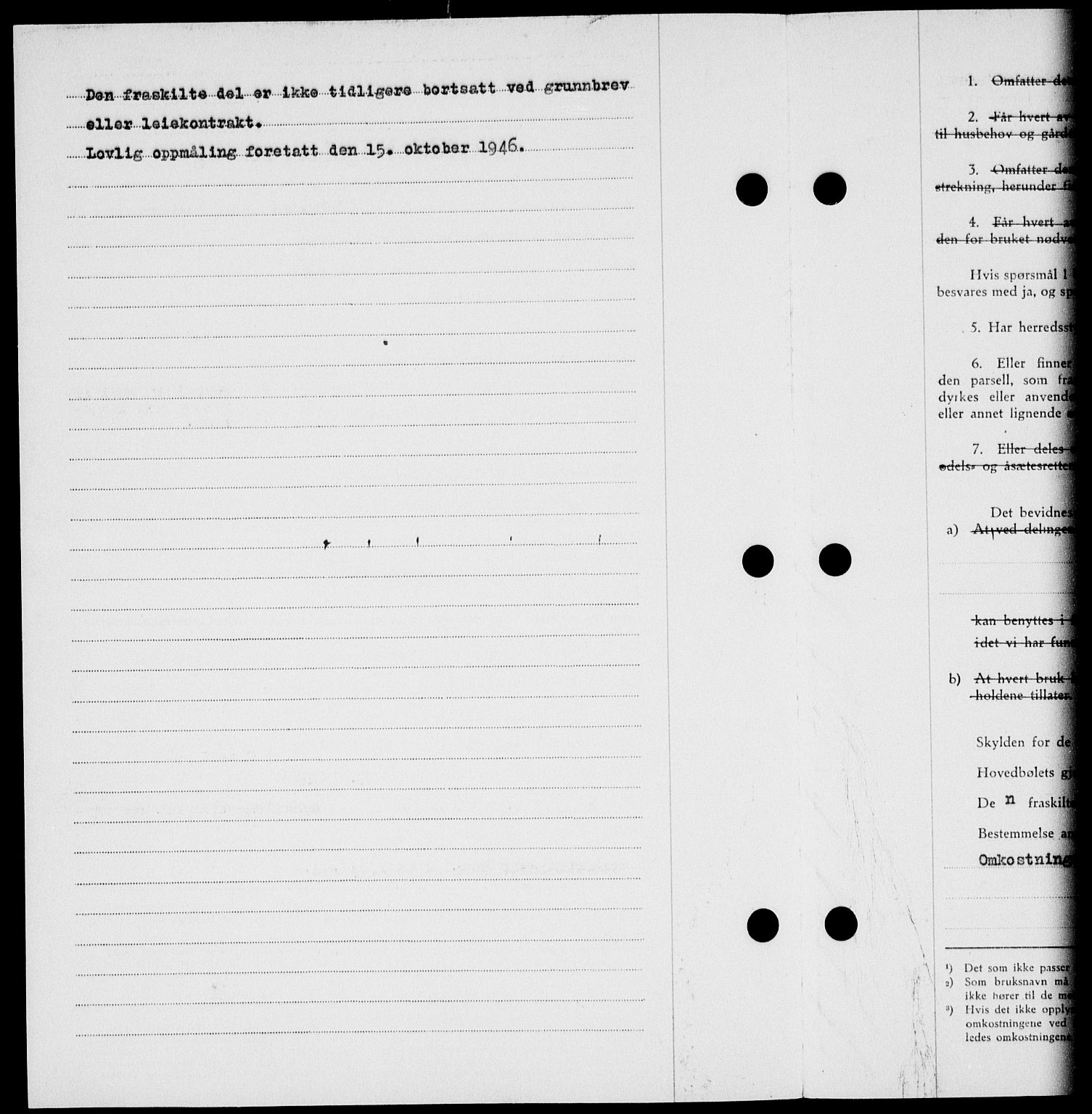 Onsøy sorenskriveri, SAO/A-10474/G/Ga/Gab/L0021: Mortgage book no. II A-21, 1947-1947, Diary no: : 2606/1947