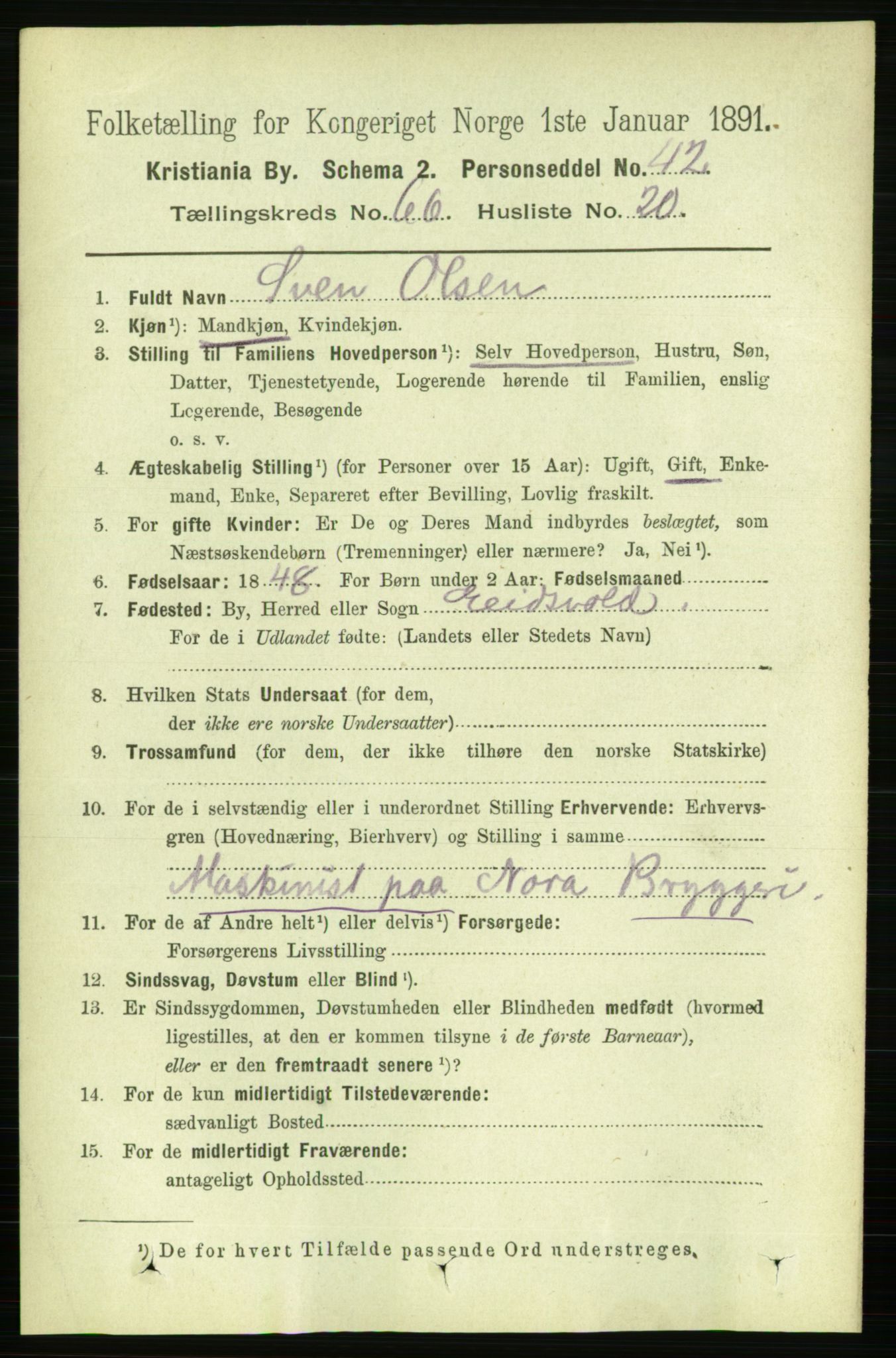 RA, 1891 census for 0301 Kristiania, 1891, p. 36008