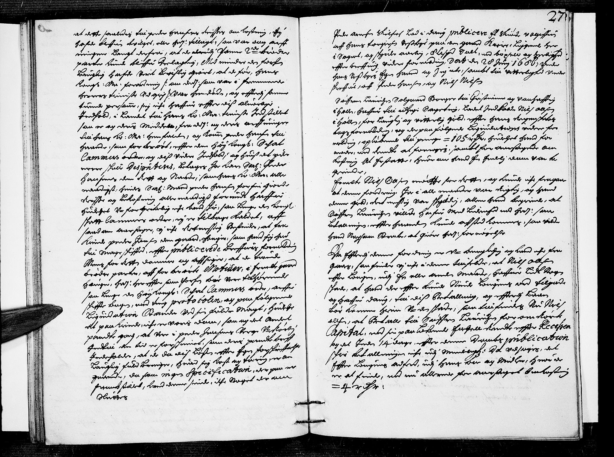 Follo sorenskriveri, AV/SAO-A-10274/F/Fb/Fba/L0021: Tingbok, 1686-1687, p. 26b-27a