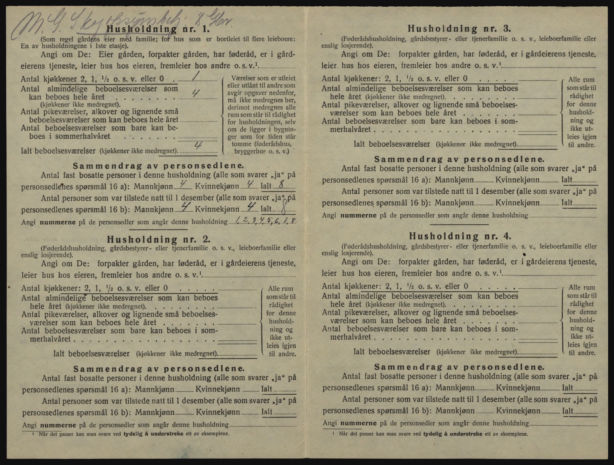 SATØ, 1920 census for Karasjok, 1920, p. 33