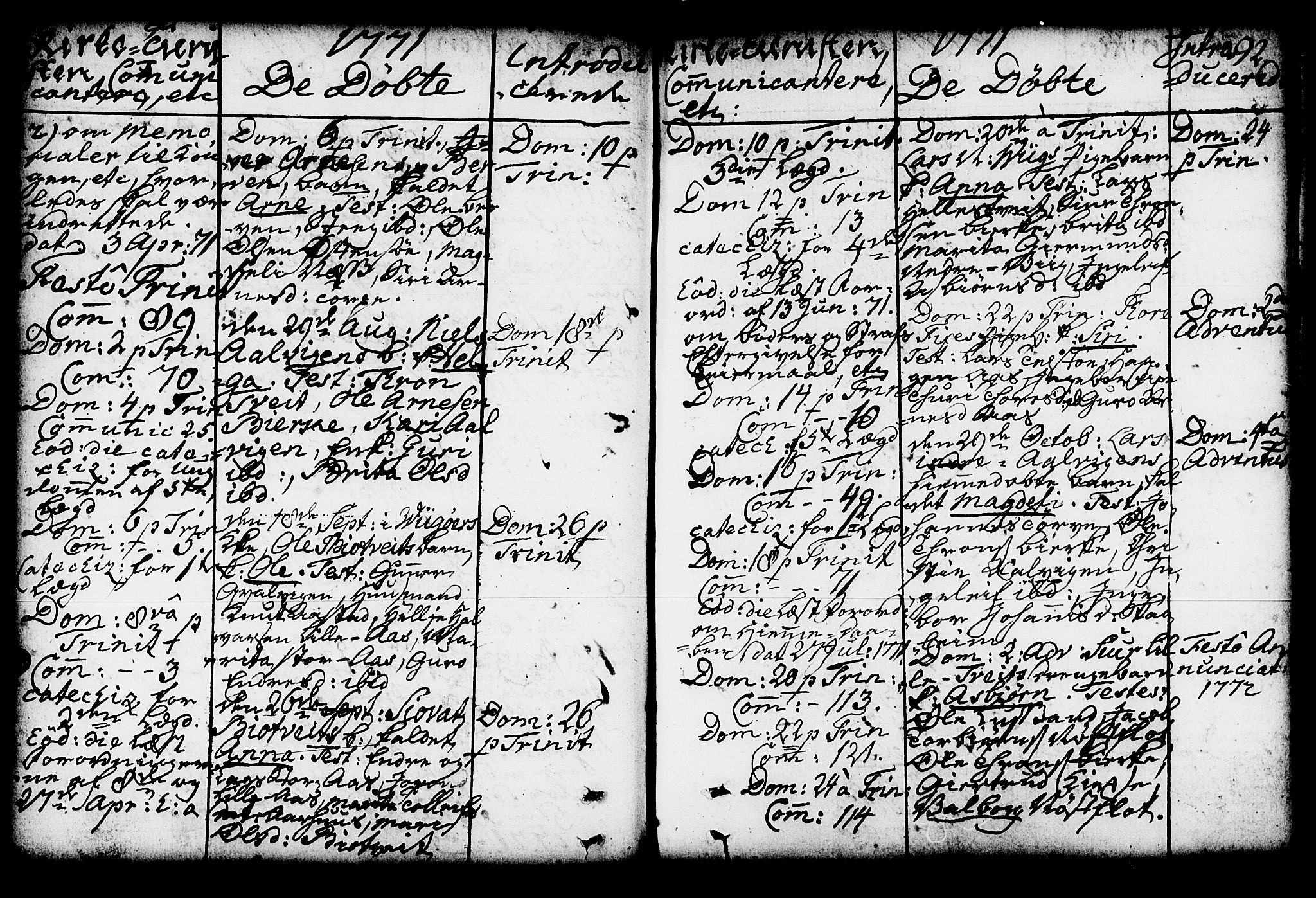 Kvam sokneprestembete, SAB/A-76201/H/Haa: Parish register (official) no. A 4, 1743-1795, p. 92