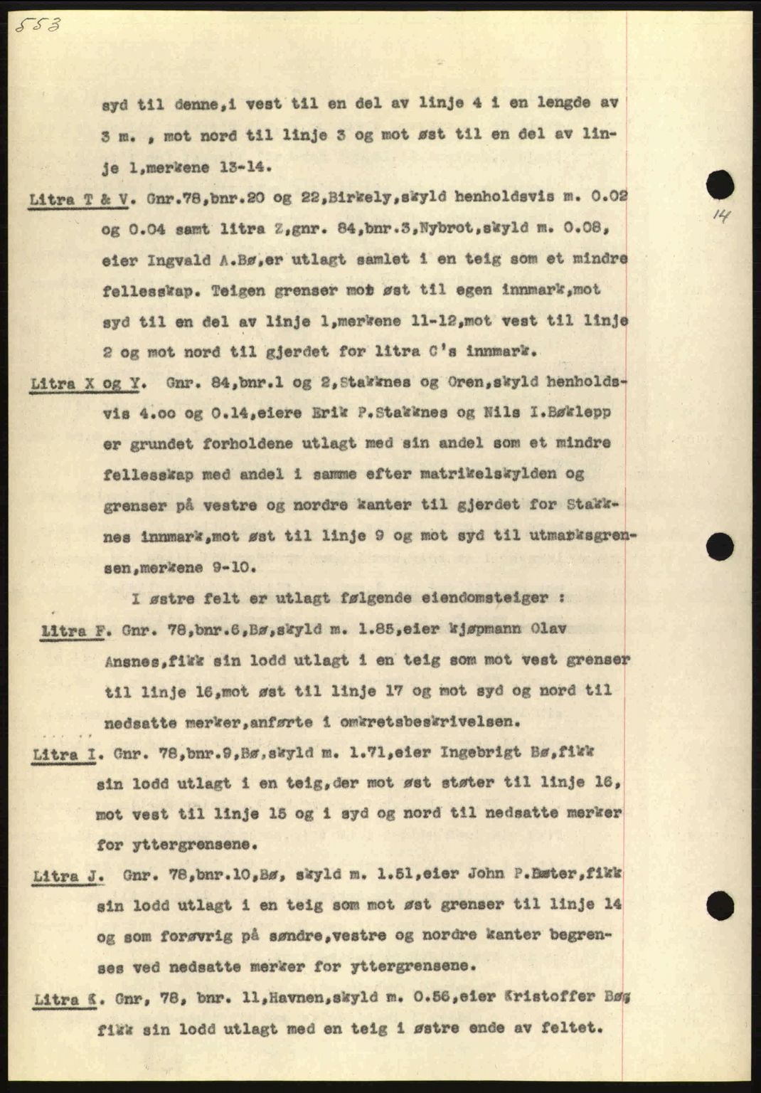 Nordmøre sorenskriveri, AV/SAT-A-4132/1/2/2Ca: Mortgage book no. A81, 1937-1937, Diary no: : 1049/1937