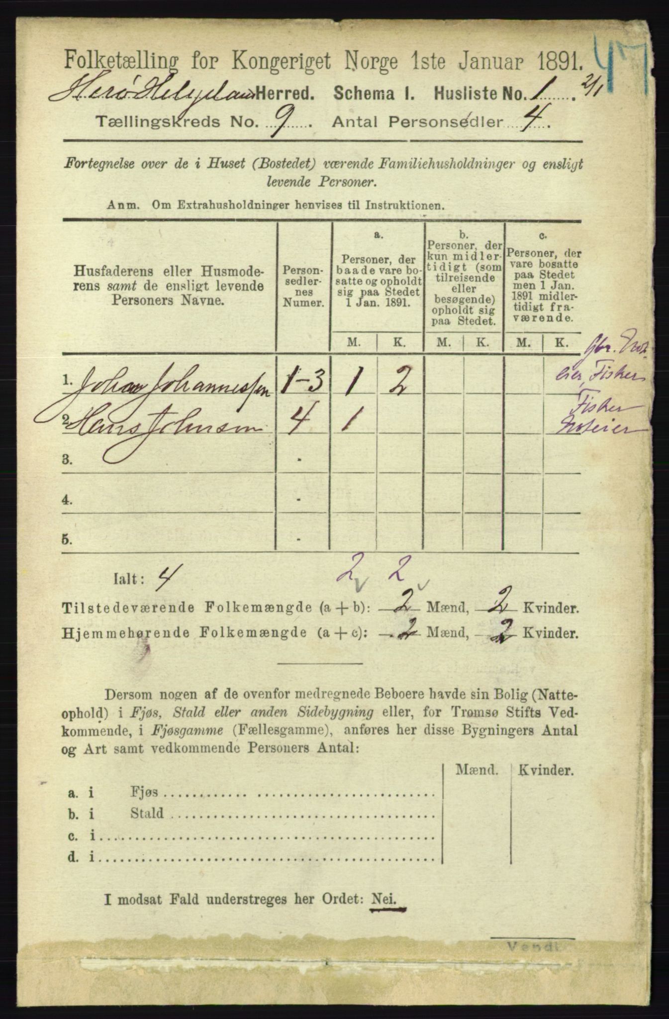 RA, 1891 census for 1818 Herøy, 1891, p. 3472