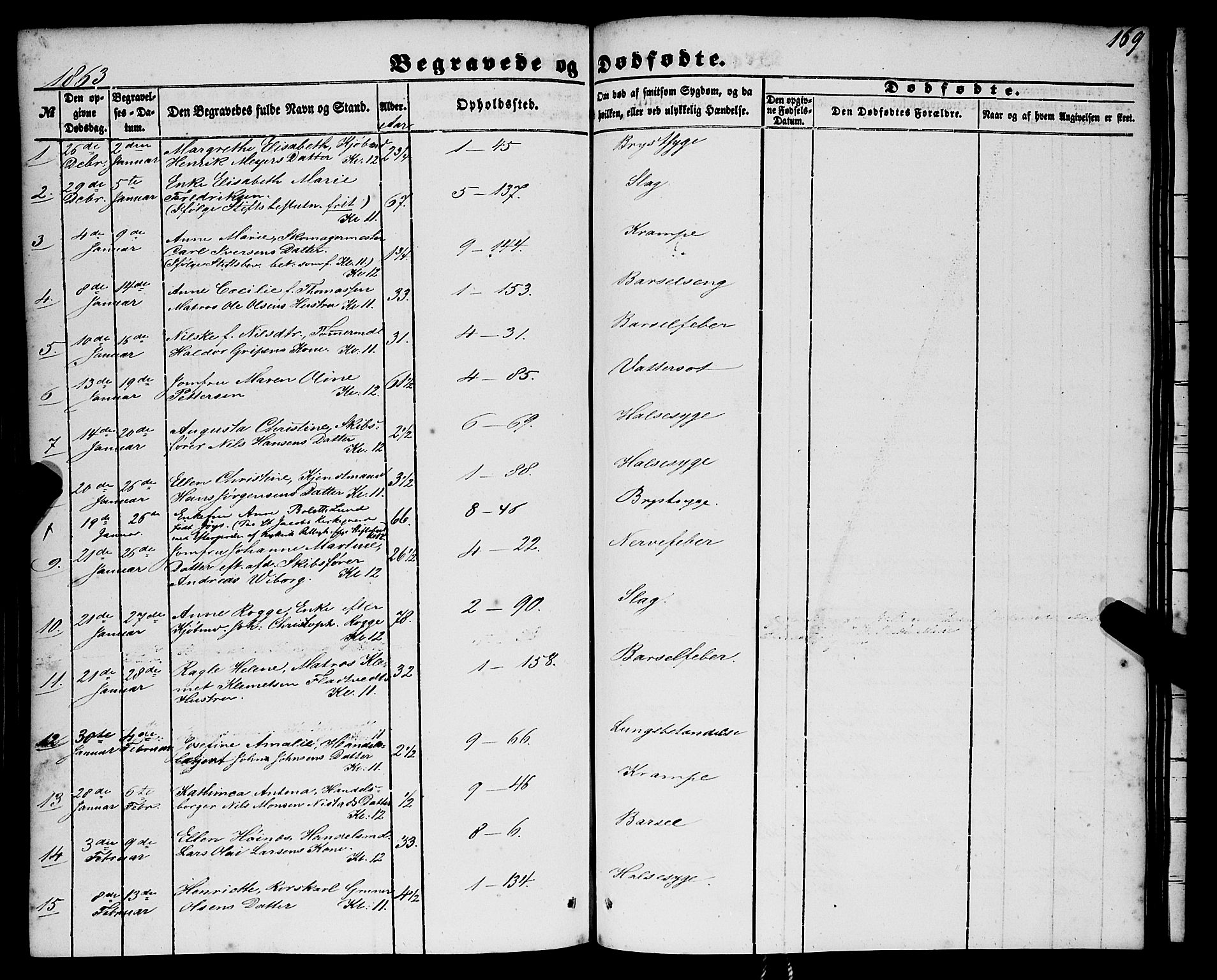 Nykirken Sokneprestembete, SAB/A-77101/H/Haa/L0042: Parish register (official) no. E 2, 1850-1868, p. 169