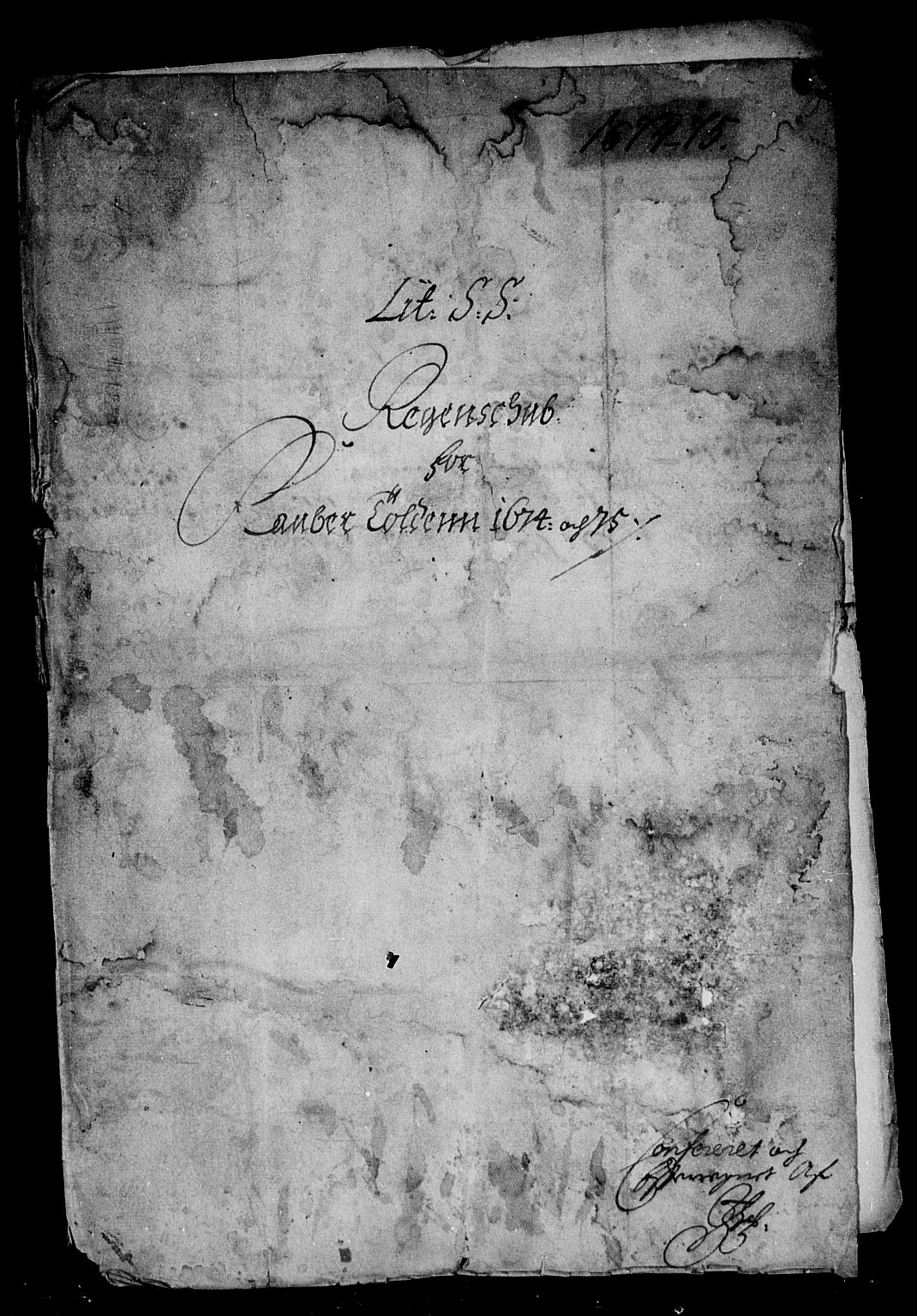 Rentekammeret inntil 1814, Reviderte regnskaper, Stiftamtstueregnskaper, Trondheim stiftamt og Nordland amt, RA/EA-6044/R/Rd/L0044: Trondheim stiftamt, 1671-1676