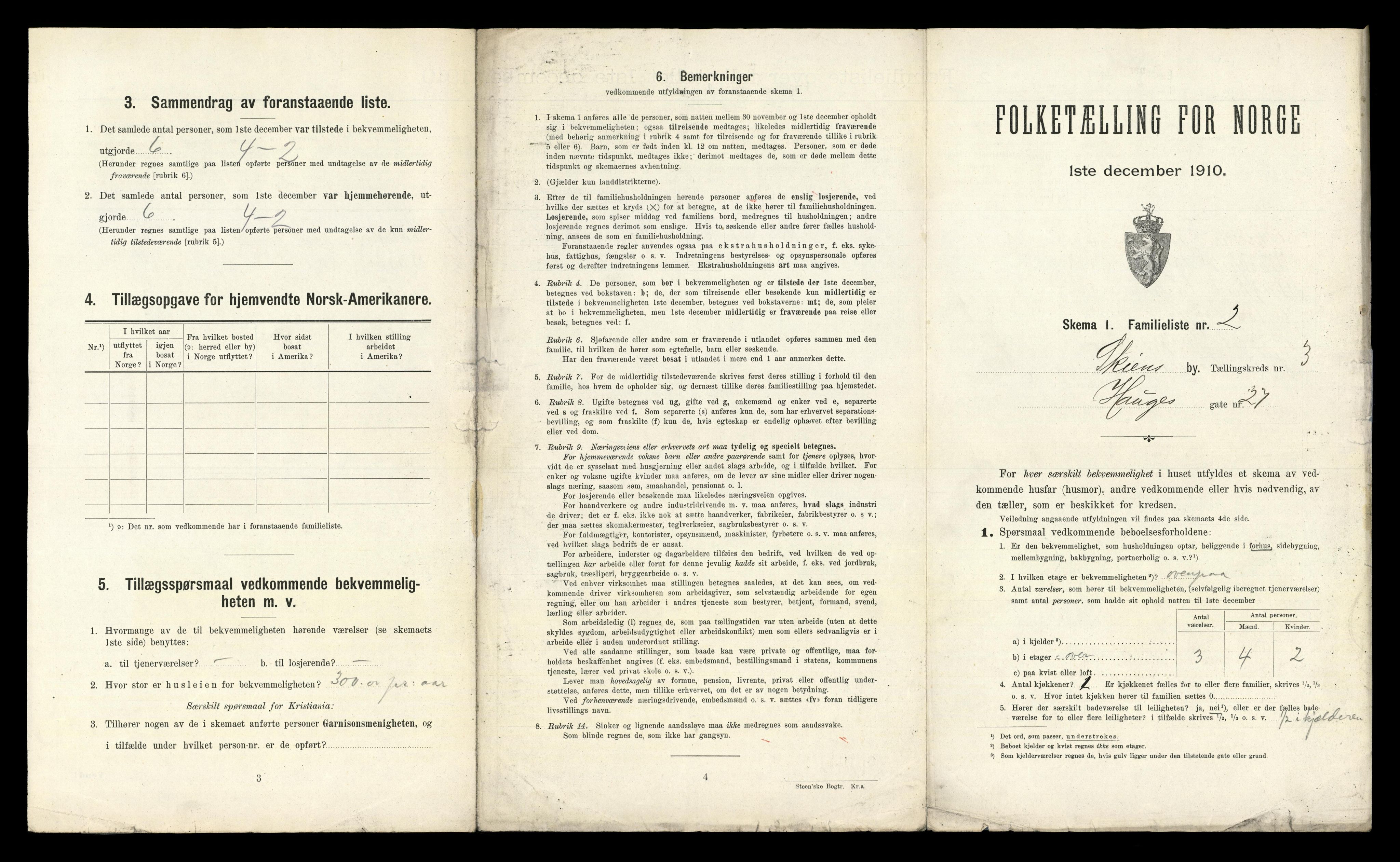 RA, 1910 census for Skien, 1910, p. 1618