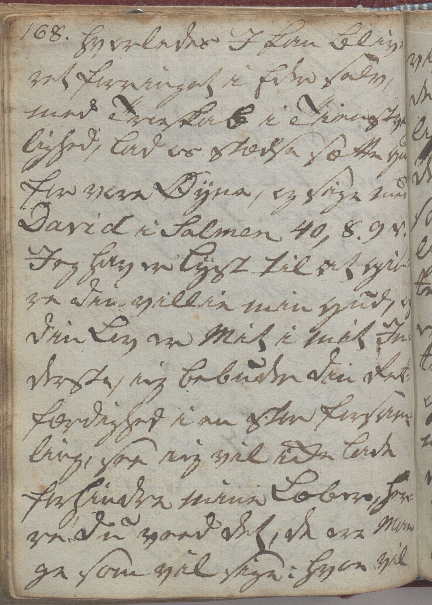 Heggtveitsamlingen, TMF/A-1007/H/L0047/0005: Kopibøker, brev etc.  / "MF I"(Kopibok frå Heggtveits samling), 1800-1823, p. 168