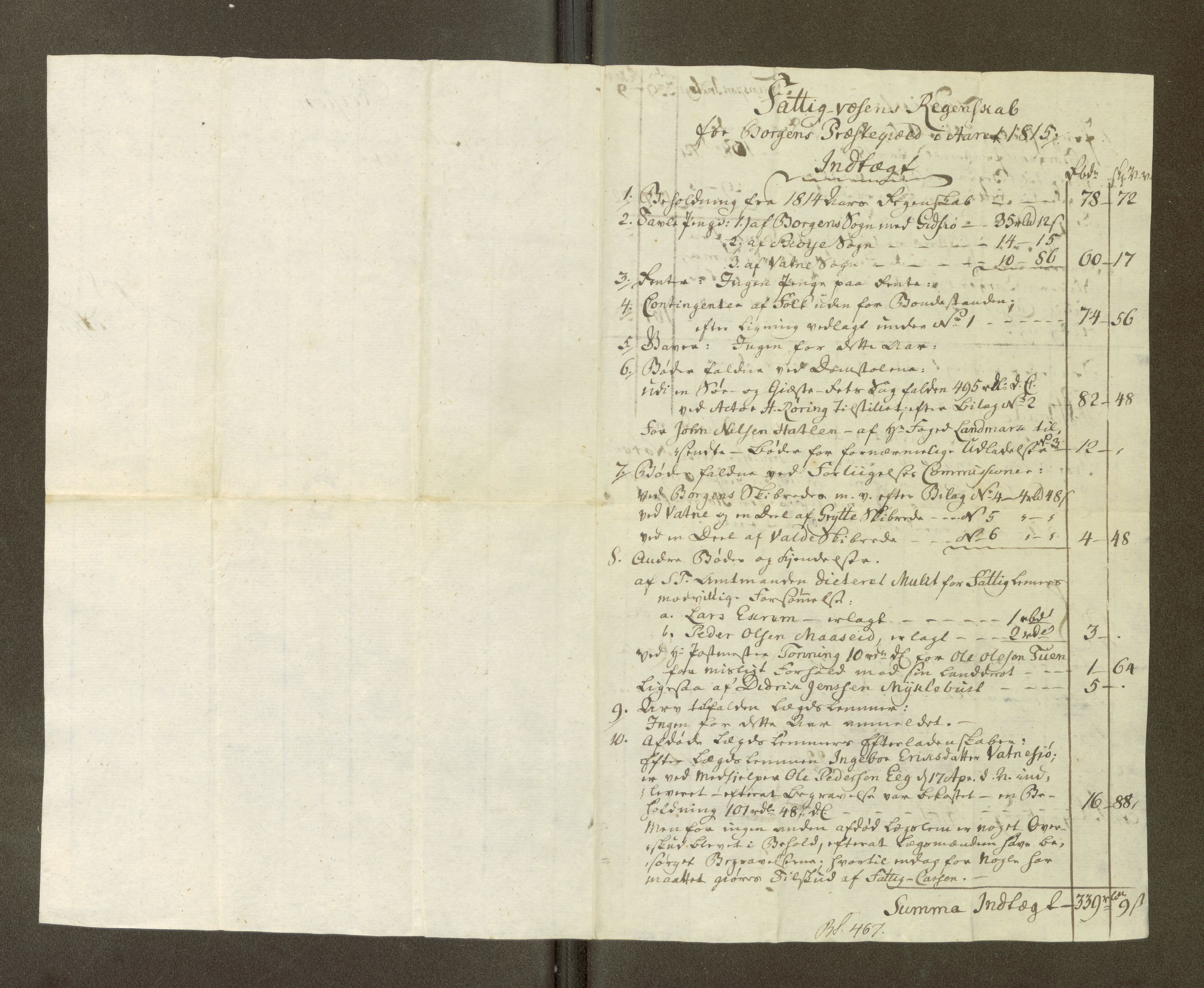 Borgund sokneprestkontor, AV/SAT-A-1017/1/III/III3/III3d/L0001: Fattigkasserekneskap, 1777-1817, p. 12