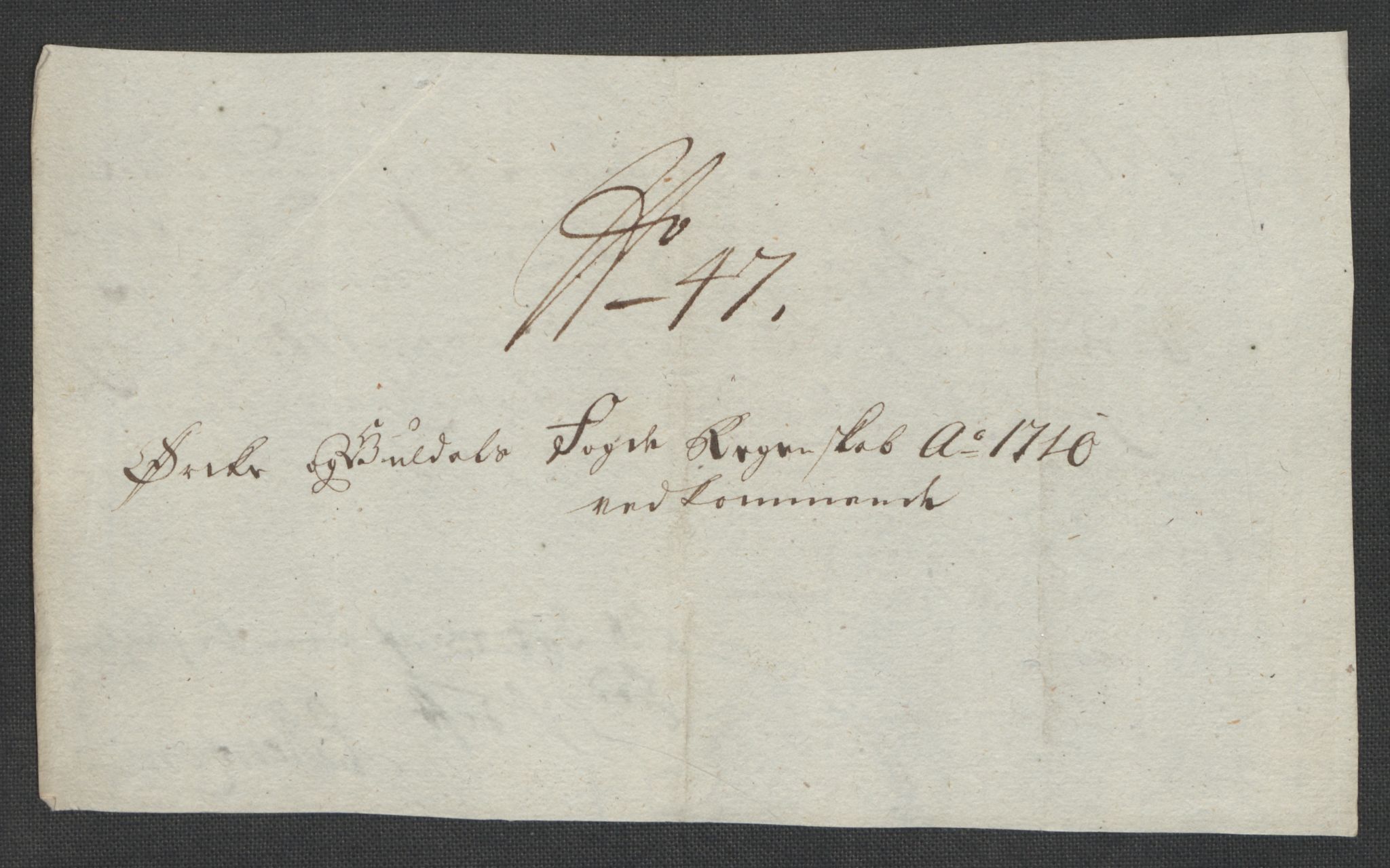 Rentekammeret inntil 1814, Reviderte regnskaper, Fogderegnskap, RA/EA-4092/R60/L3960: Fogderegnskap Orkdal og Gauldal, 1710, p. 396