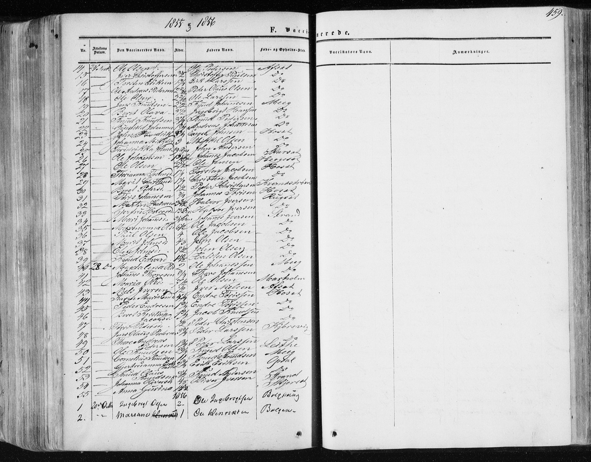 Ministerialprotokoller, klokkerbøker og fødselsregistre - Møre og Romsdal, AV/SAT-A-1454/568/L0804: Parish register (official) no. 568A11, 1854-1868, p. 459