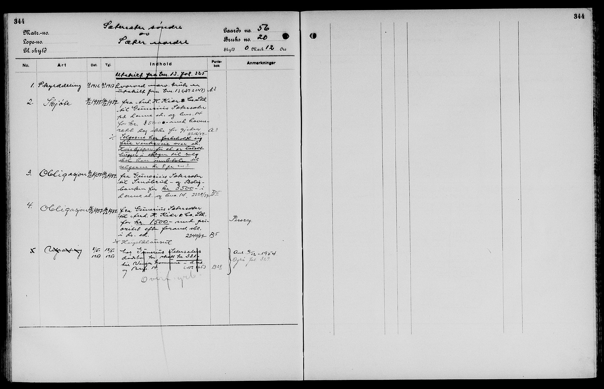 Vinger og Odal sorenskriveri, SAH/TING-022/H/Ha/Hac/Hacc/L0008: Mortgage register no. 3.8, 1923, p. 344